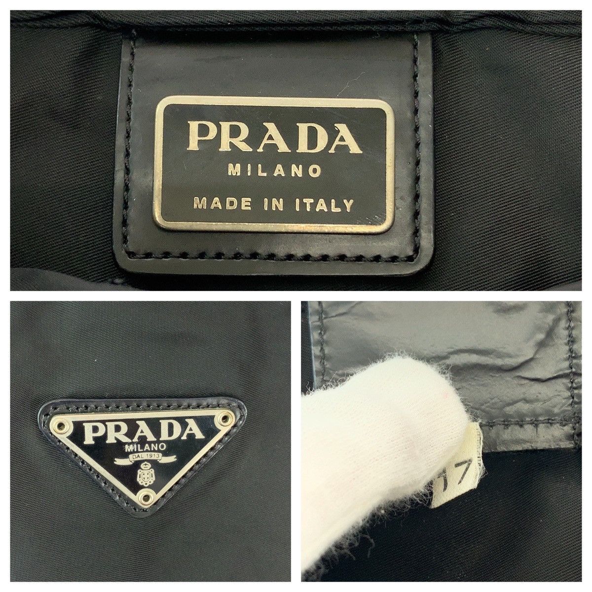 Prada Prada PRADA Tessuto Triangle Logo Plate Nylon Shoulder Bag Textile Shoulder Bag DUTY FREE for USA Size ONE SIZE - 4 Thumbnail