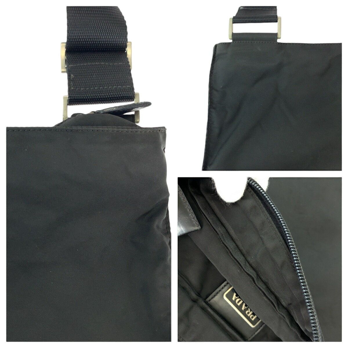 Prada Prada PRADA Tessuto Triangle Logo Plate Nylon Shoulder Bag Textile Shoulder Bag DUTY FREE for USA Size ONE SIZE - 6 Thumbnail