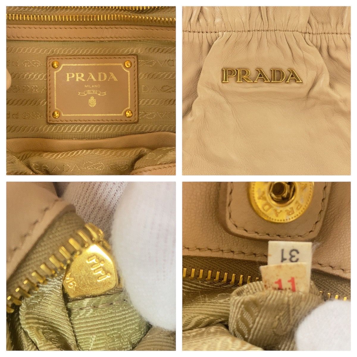 Prada Prada Prada Ribbon Leather Python 2way Bag Leather Shoulder Bag DUTY FREE for USA Size ONE SIZE - 4 Thumbnail