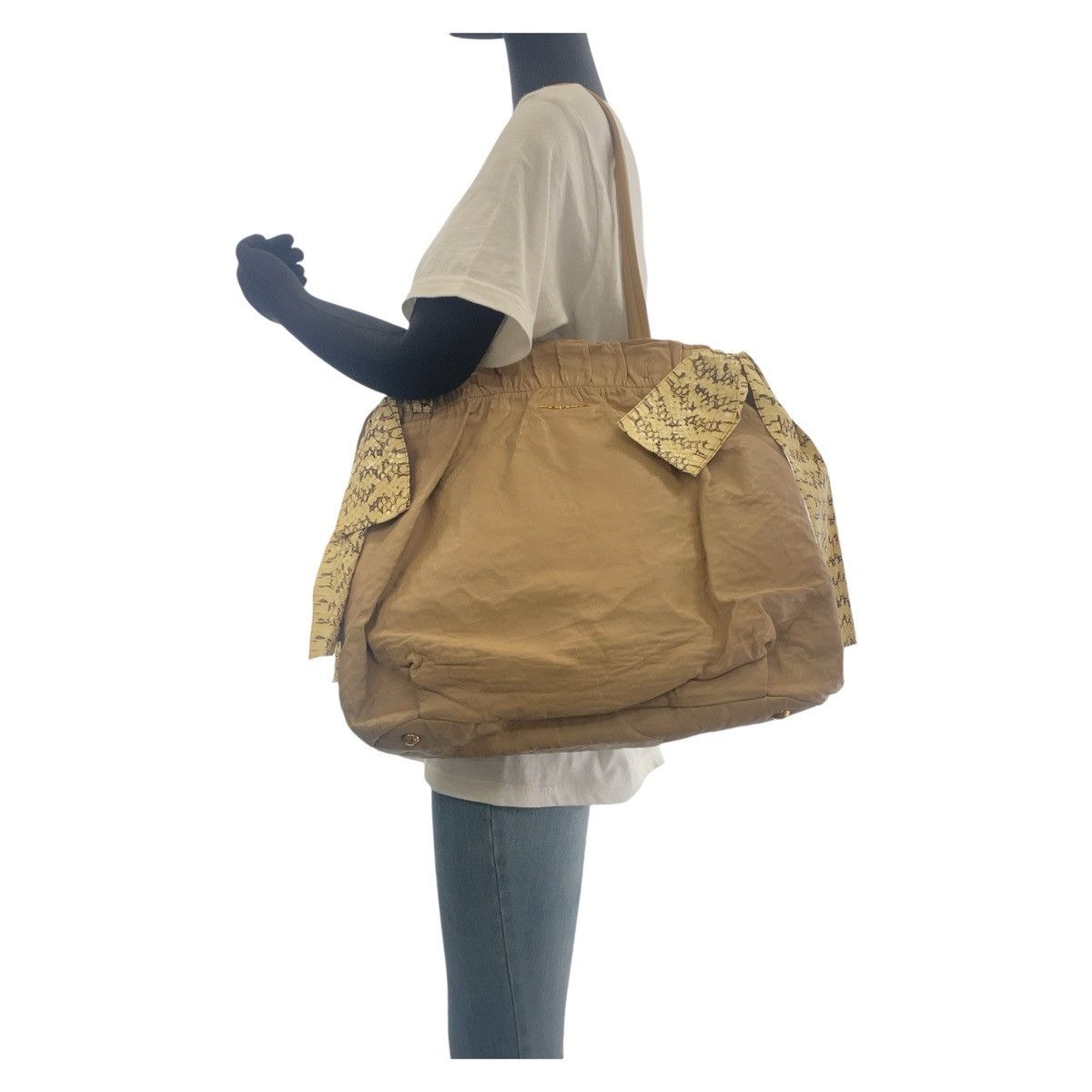 Prada Prada Prada Ribbon Leather Python 2way Bag Leather Shoulder Bag DUTY FREE for USA Size ONE SIZE - 8 Thumbnail