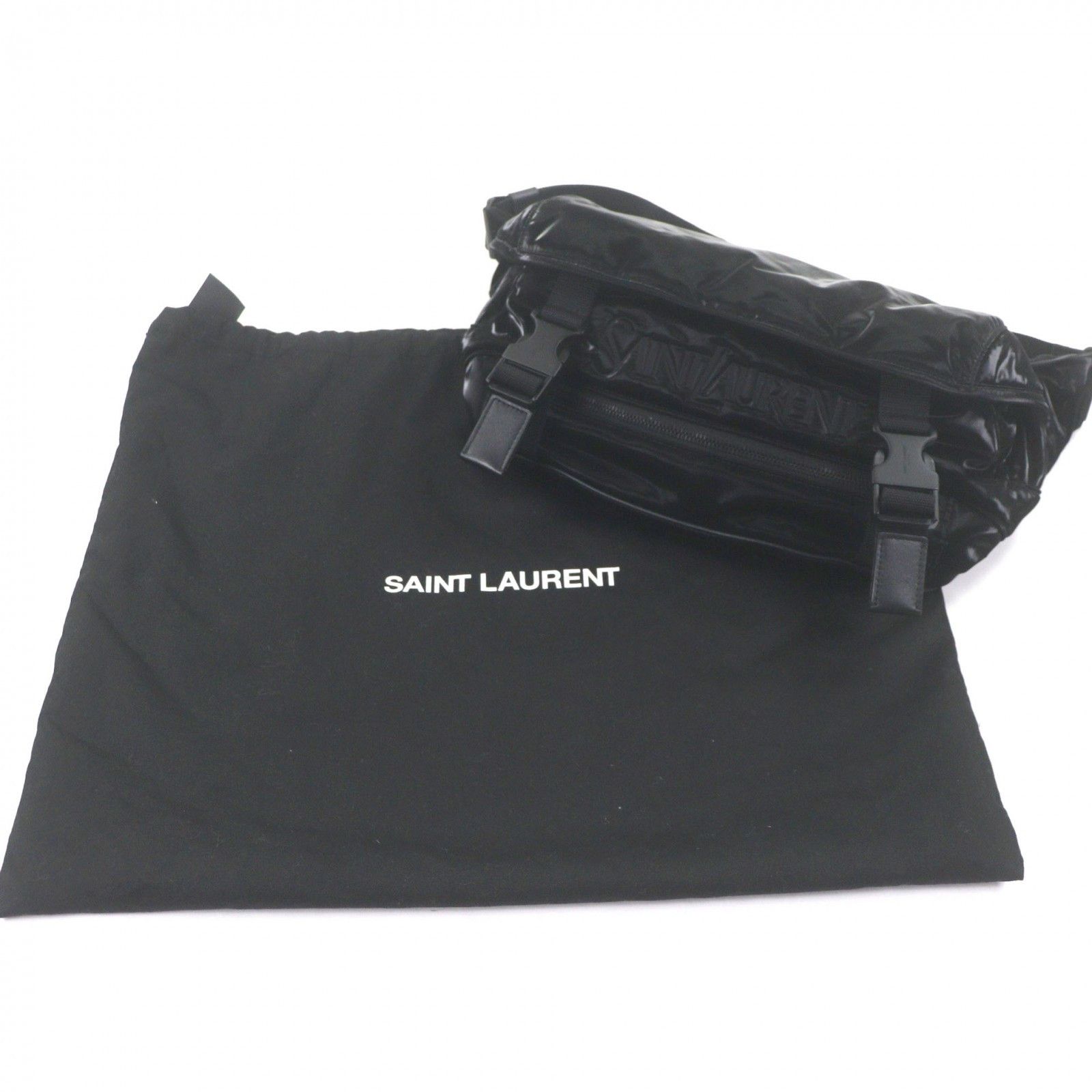 Yves Saint Laurent Yves Saint Laurent Saint Laurent Paris Embroidery Nylon Sling Bag Textile Belt Bag DUTY FREE for USA Size ONE SIZE - 2 Thumbnail