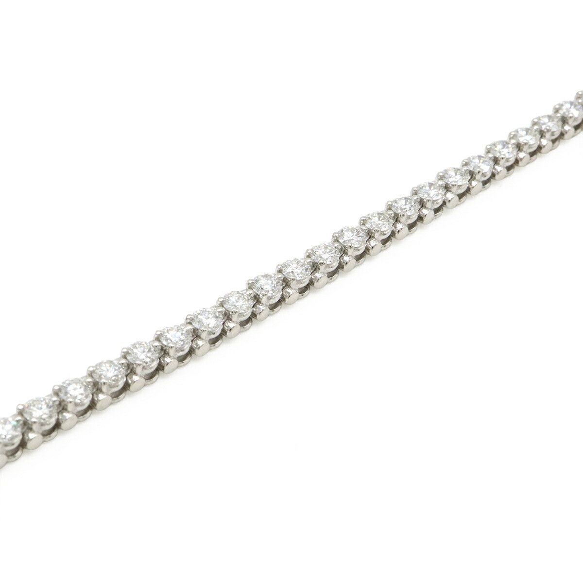 Cartier Cartier Cartier Tennis Bracelet Pt950 Platinum Diamond Bracelet Size 17 Precious Metal Bracelet DUTY FREE for USA Size ONE SIZE - 3 Thumbnail