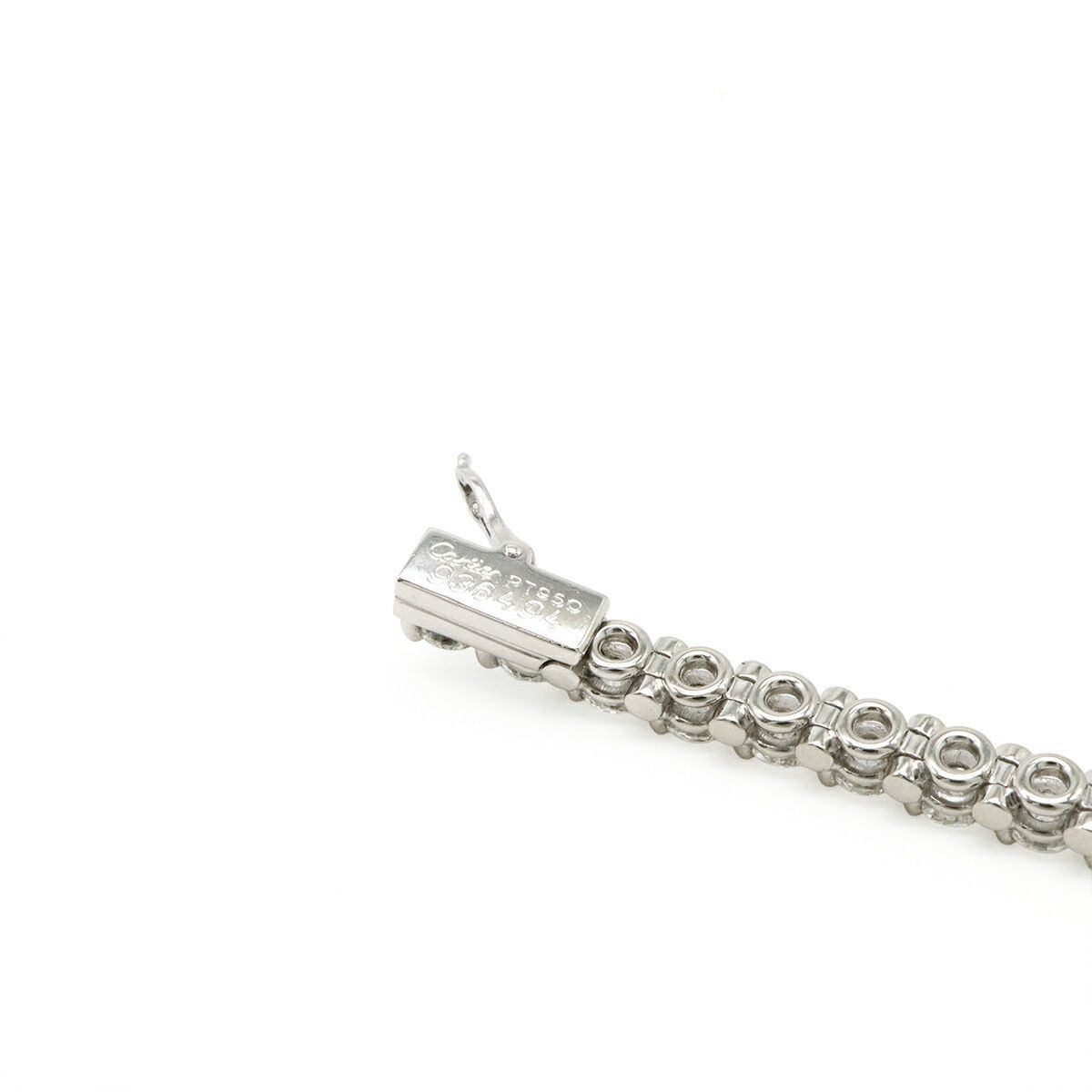Cartier Cartier Cartier Tennis Bracelet Pt950 Platinum Diamond Bracelet Size 17 Precious Metal Bracelet DUTY FREE for USA Size ONE SIZE - 5 Thumbnail
