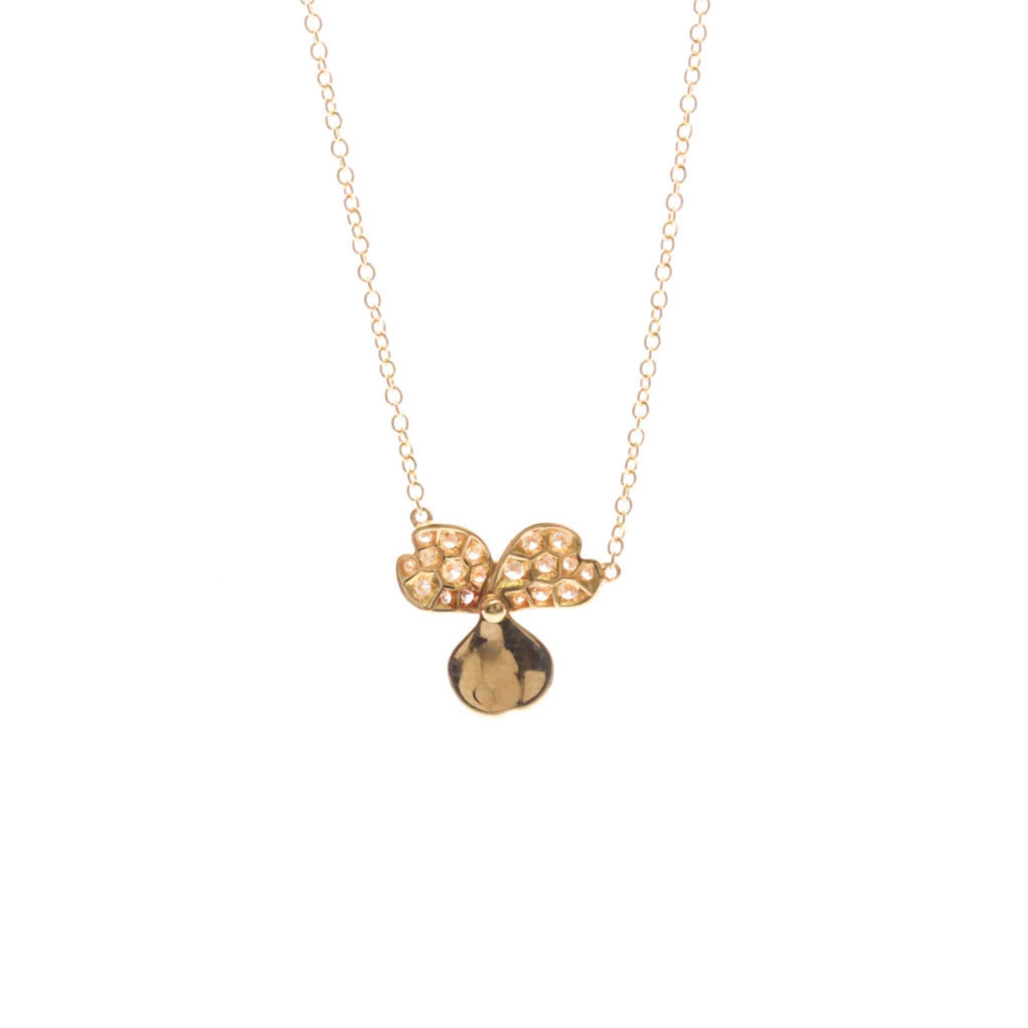 Tiffany & Co. Tiffany Paper Flower Diamond Necklace Pink Gold (18K) Diamond Men,Women Fashion Pendant Necklace (Pink Gold) Size ONE SIZE - 2 Thumbnail