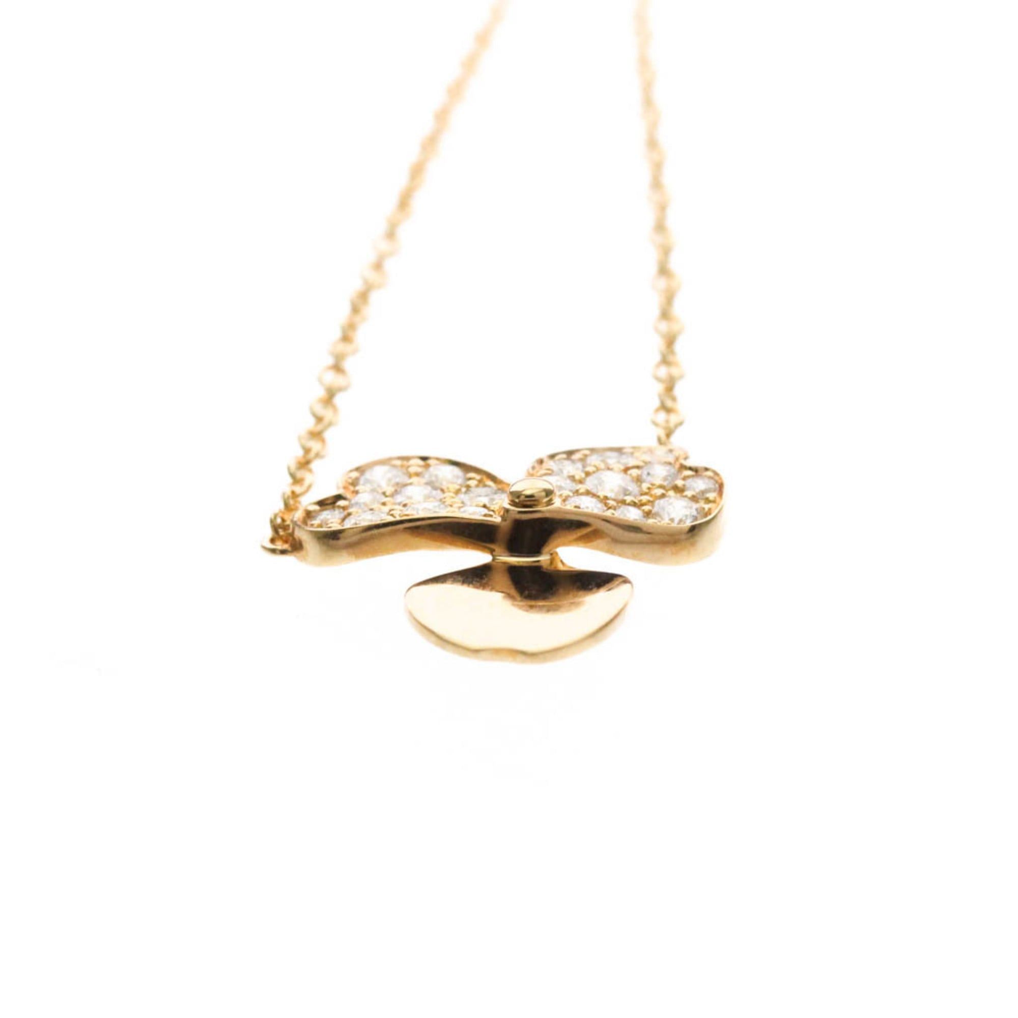 Tiffany & Co. Tiffany Paper Flower Diamond Necklace Pink Gold (18K) Diamond Men,Women Fashion Pendant Necklace (Pink Gold) Size ONE SIZE - 4 Thumbnail