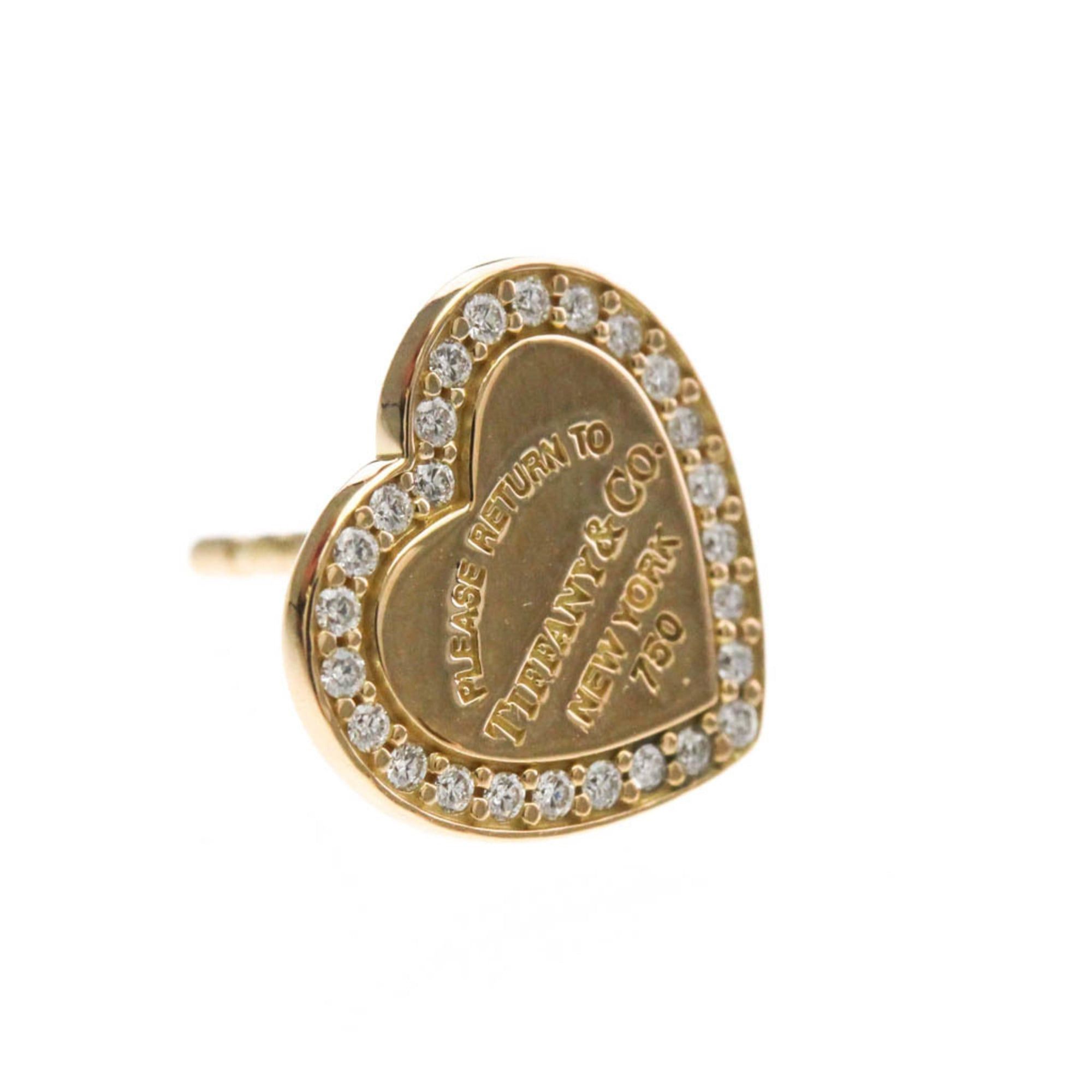 Tiffany & Co. Tiffany Return To Tiffany Diamond Earrings Diamond Pink Gold (18K) Stud Earrings Pink Gold Size ONE SIZE - 2 Thumbnail