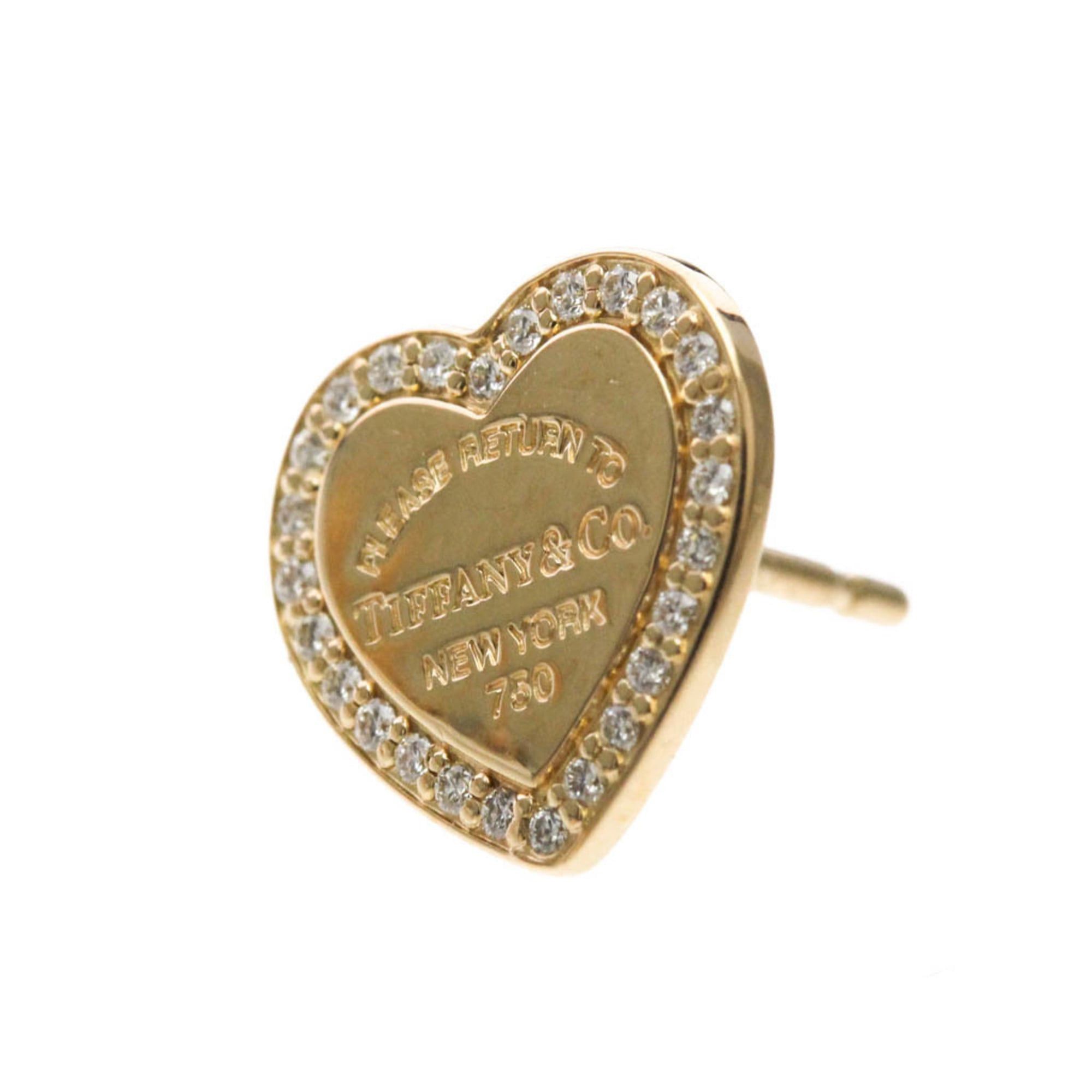 Tiffany & Co. Tiffany Return To Tiffany Diamond Earrings Diamond Pink Gold (18K) Stud Earrings Pink Gold Size ONE SIZE - 3 Thumbnail