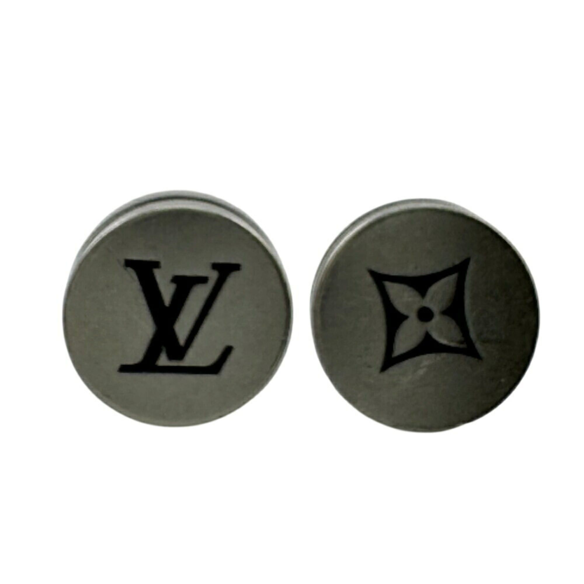Louis Vuitton Louis Vuitton M02028 Earrings - LV Tailor (Only 2 pieces available) Monogram Flower in Silver Size ONE SIZE - 2 Thumbnail
