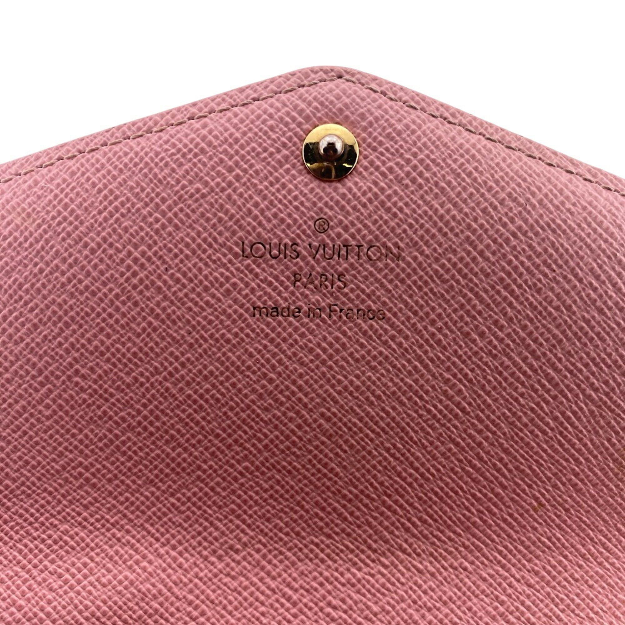 Louis Vuitton Louis Vuitton N60476 Portefeuille Sarah Damier Ebene Long Wallet Brown Women's Size ONE SIZE - 14 Thumbnail