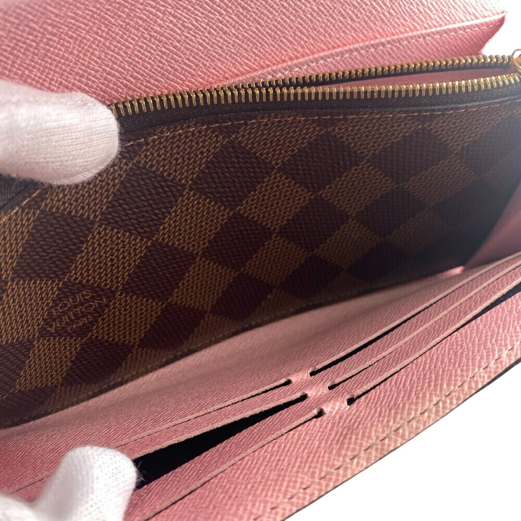 Louis Vuitton Louis Vuitton N60476 Portefeuille Sarah Damier Ebene Long Wallet Brown Women's Size ONE SIZE - 11 Thumbnail