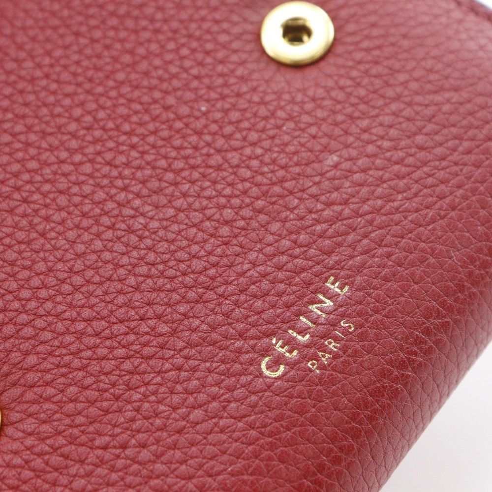 Celine Celine Celine Small Folded Multifunction Leather Wallet Leather Short Wallet DUTY FREE for USA Size ONE SIZE - 13 Thumbnail