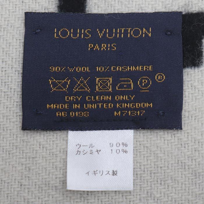 Louis Vuitton Louis Vuitton Louis Vuitton Echarpe City Louis Wool Cashmere Scarf Textile Scarf M71317 DUTY FREE for USA Size ONE SIZE - 7 Thumbnail