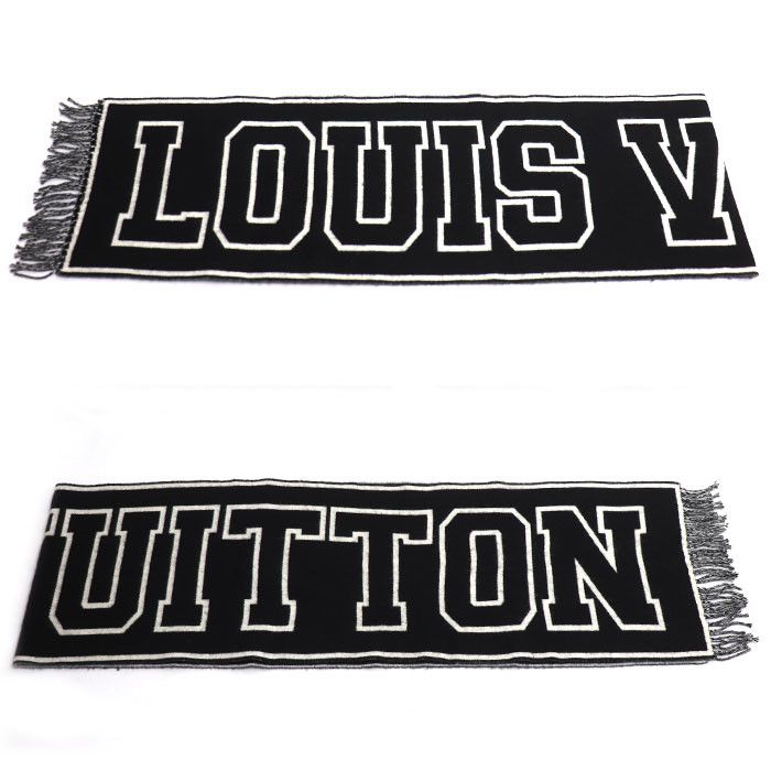 Louis Vuitton Louis Vuitton Louis Vuitton Echarpe City Louis Wool Cashmere Scarf Textile Scarf M71317 DUTY FREE for USA Size ONE SIZE - 2 Thumbnail