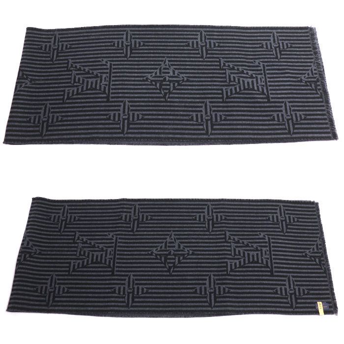 Louis Vuitton Louis Vuitton Louis Vuitton LV Harmony Wool Scarf Textile Scarf M77944 DUTY FREE for USA Size ONE SIZE - 3 Thumbnail