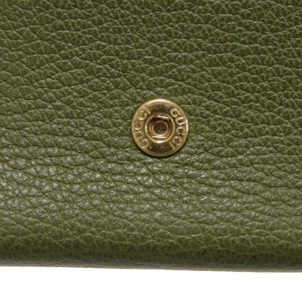 Gucci Gucci GUCCI Logo Embossed Calf Leather Trifold Wallet Leather Short Wallet 736151 0E8IG 3352 DUTY FREE for USA Size ONE SIZE - 10 Thumbnail