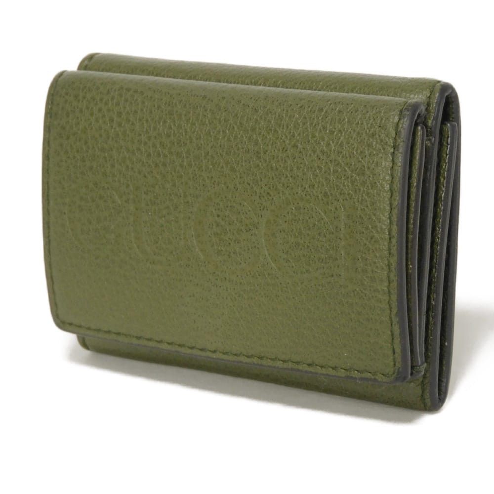 Gucci Gucci GUCCI Logo Embossed Calf Leather Trifold Wallet Leather Short Wallet 736151 0E8IG 3352 DUTY FREE for USA Size ONE SIZE - 2 Thumbnail