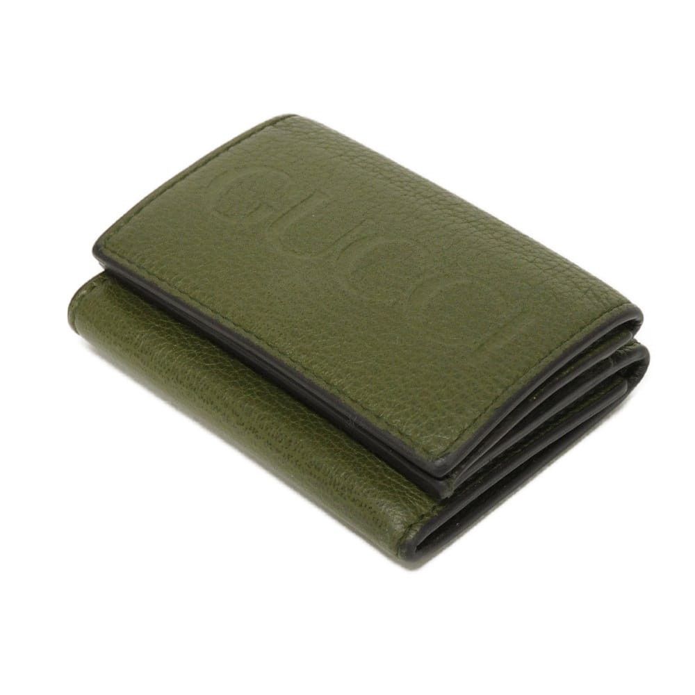 Gucci Gucci GUCCI Logo Embossed Calf Leather Trifold Wallet Leather Short Wallet 736151 0E8IG 3352 DUTY FREE for USA Size ONE SIZE - 4 Thumbnail