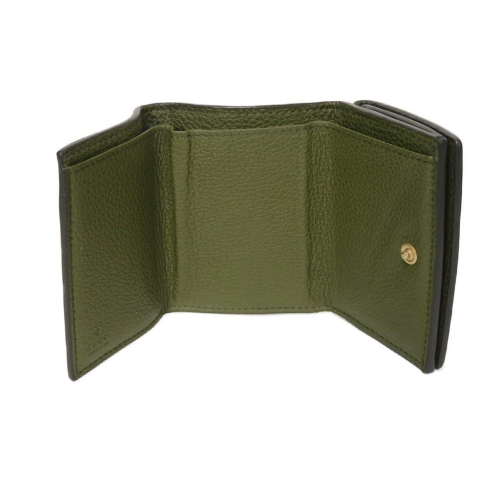 Gucci Gucci GUCCI Logo Embossed Calf Leather Trifold Wallet Leather Short Wallet 736151 0E8IG 3352 DUTY FREE for USA Size ONE SIZE - 5 Thumbnail