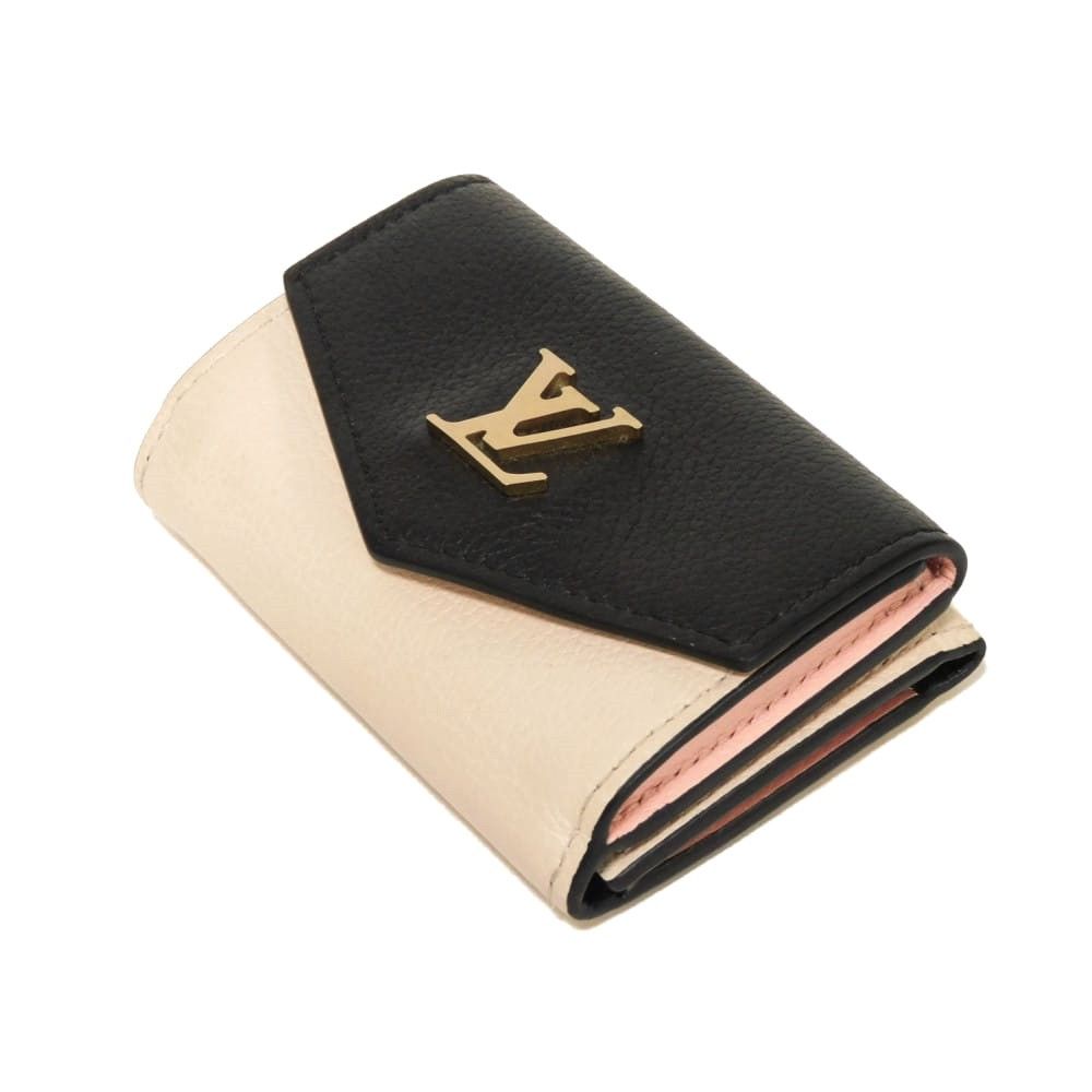 Louis Vuitton Louis Vuitton Louis Vuitton Portefeuille Lock Mini Grained Calf Leather Trifold Wallet Leather Short Wallet M80984 DUTY FREE for USA Size ONE SIZE - 4 Thumbnail