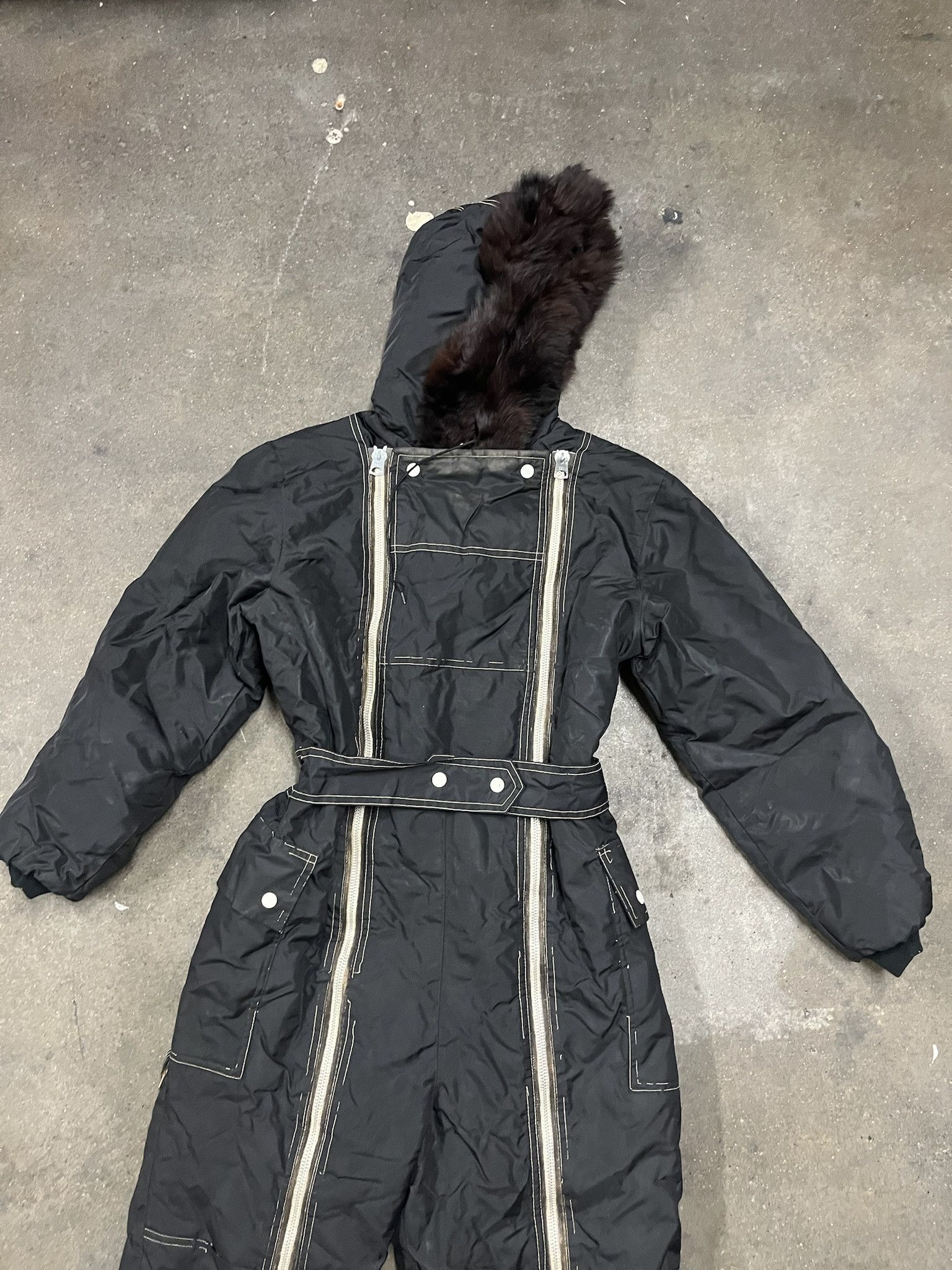 Carhartt × Vintage Vintage 1980s Fur Hood Nylon Full Zip Snow Suit Size S Size US S / EU 44-46 / 1 - 2 Thumbnail
