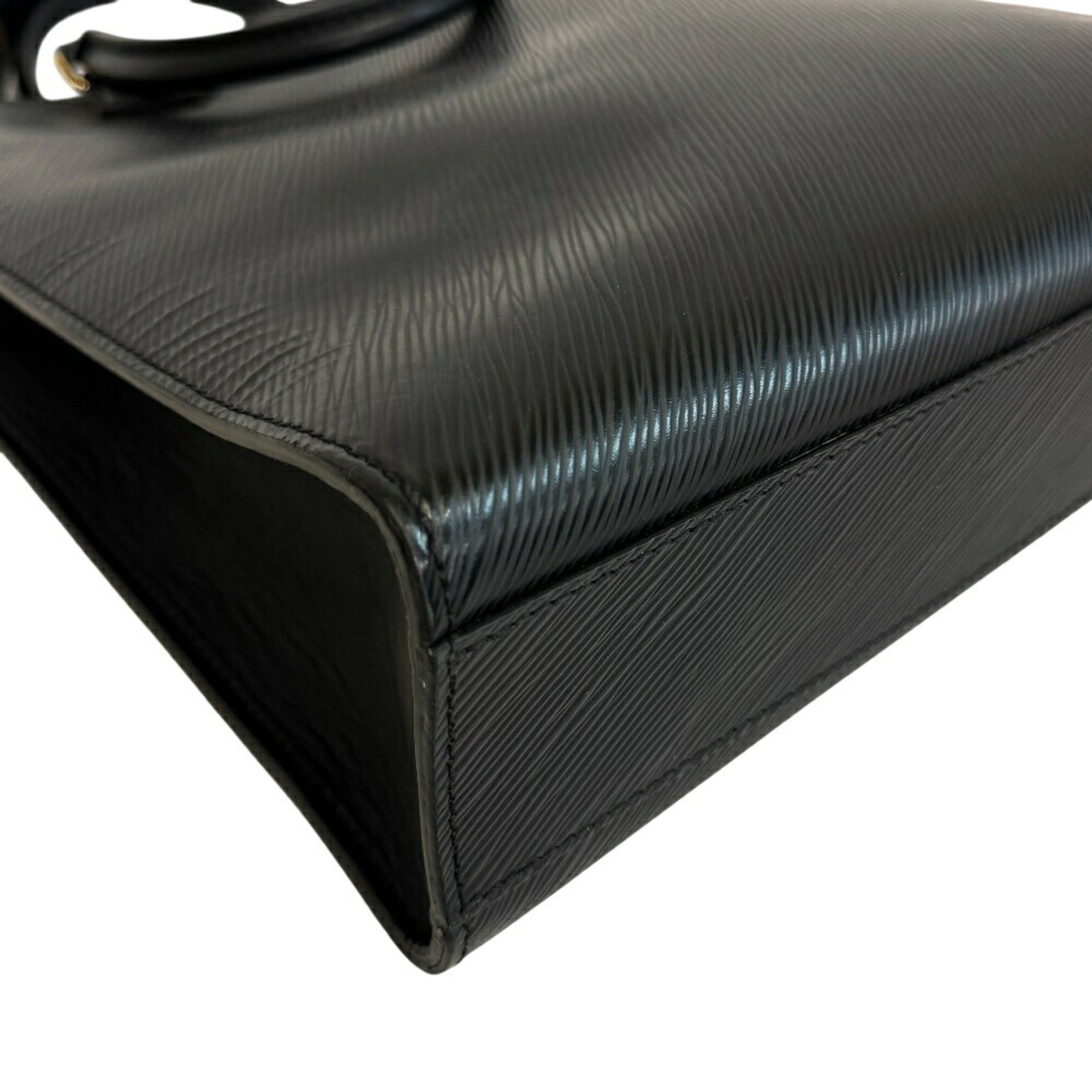 Louis Vuitton LOUIS VUITTON M58658 Sac Plat PM Tote Bag, 2-Way Epi Leather Handbag, Black Size ONE SIZE - 4 Thumbnail