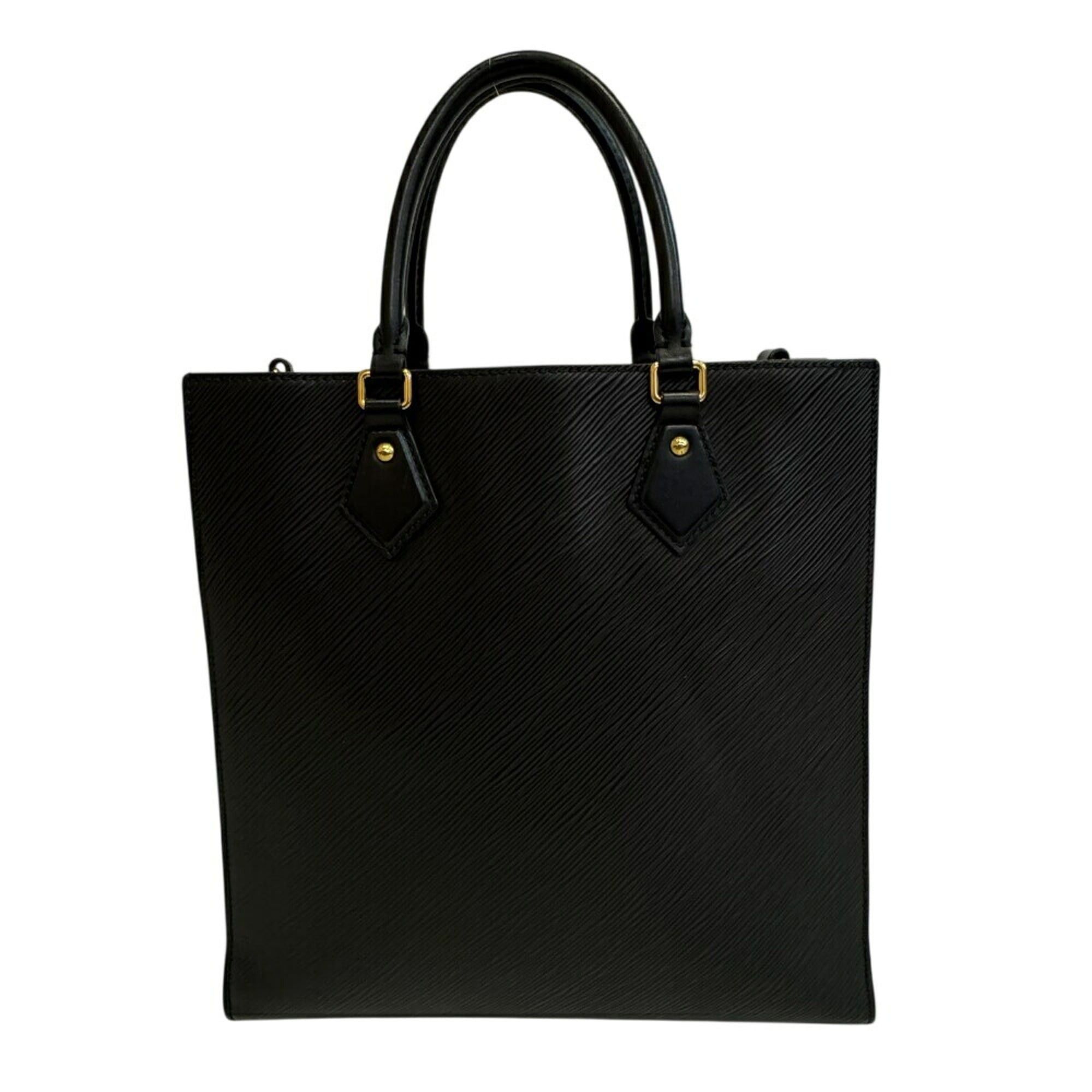 Louis Vuitton LOUIS VUITTON M58658 Sac Plat PM Tote Bag, 2-Way Epi Leather Handbag, Black Size ONE SIZE - 2 Thumbnail