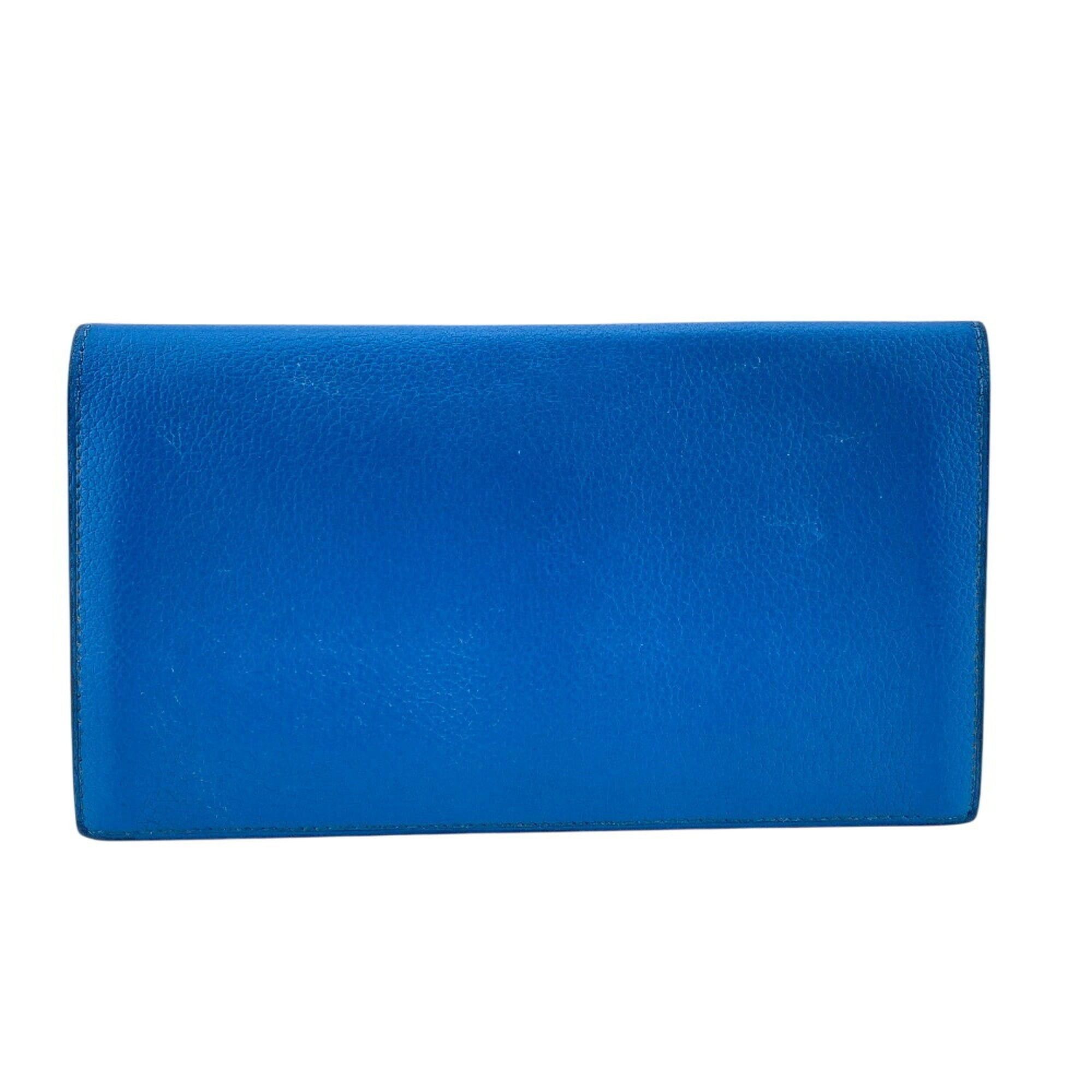 Hermes HERMES Citizen Twill Long Wallet, Blue, Women's Size ONE SIZE - 2 Thumbnail