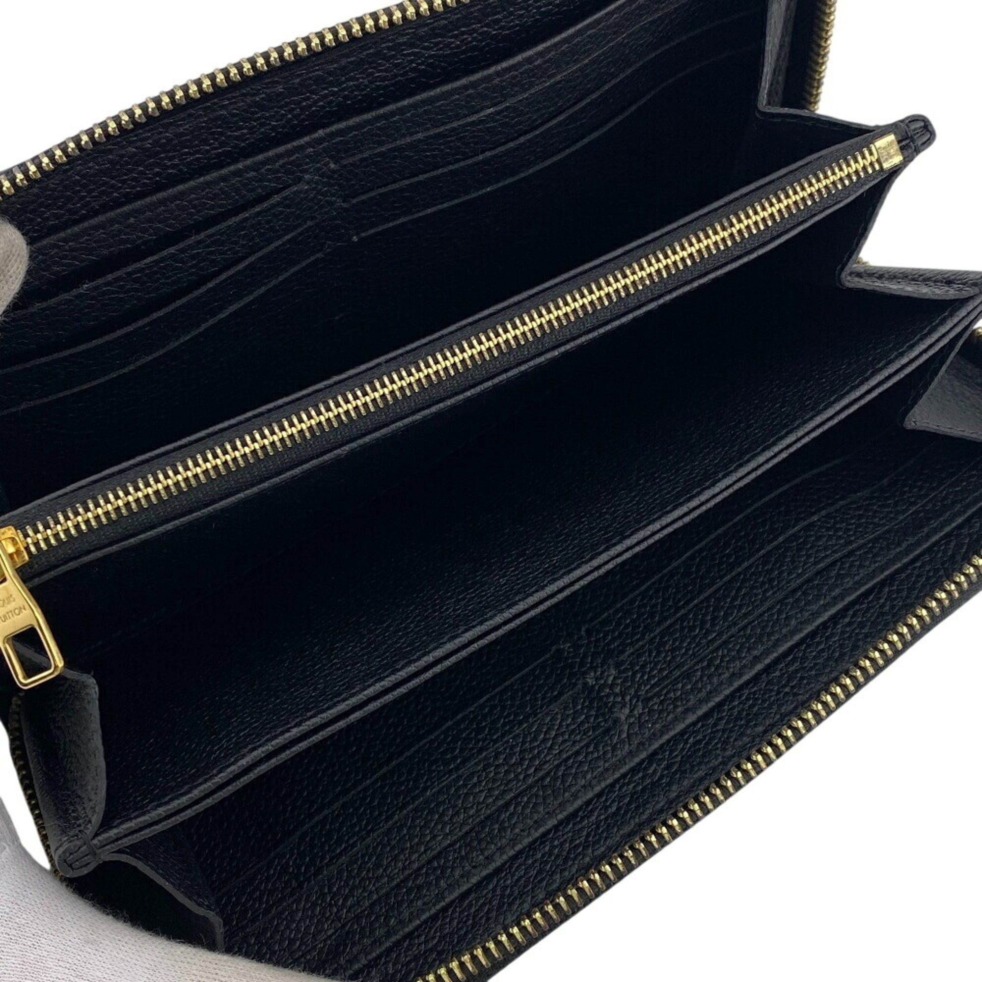 Louis Vuitton LOUIS VUITTON M80481 Zippy Wallet Monogram Empreinte Long Black Size ONE SIZE - 6 Thumbnail