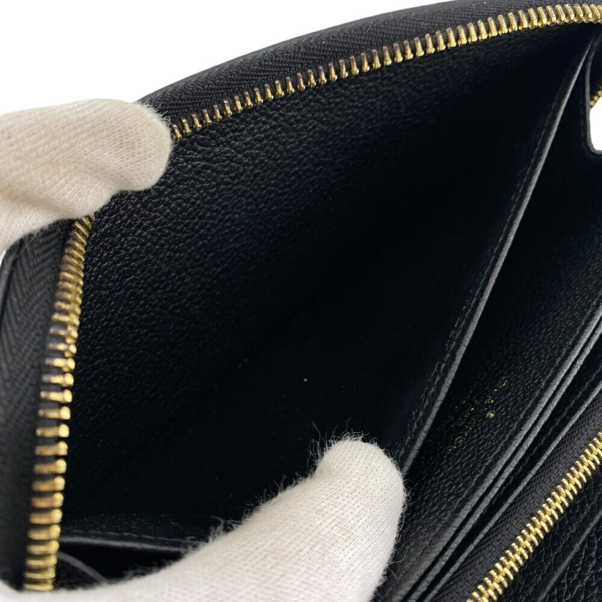 Louis Vuitton LOUIS VUITTON M80481 Zippy Wallet Monogram Empreinte Long Black Size ONE SIZE - 10 Thumbnail