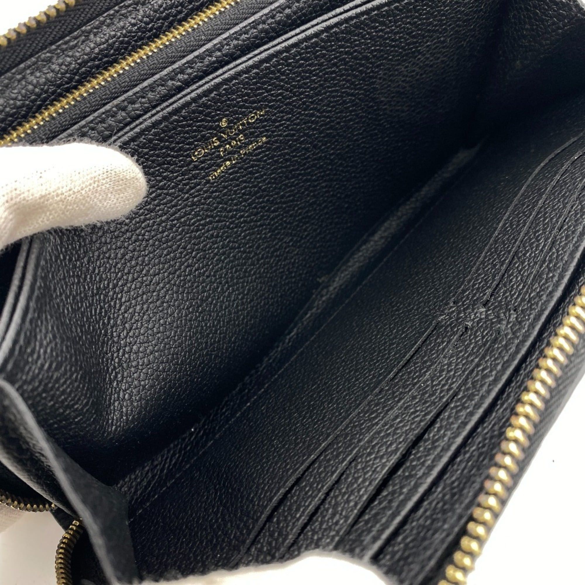 Louis Vuitton LOUIS VUITTON M80481 Zippy Wallet Monogram Empreinte Long Black Size ONE SIZE - 9 Thumbnail