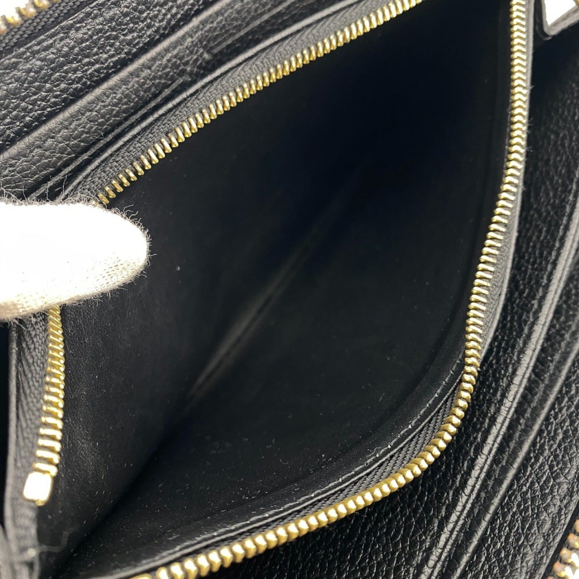 Louis Vuitton LOUIS VUITTON M80481 Zippy Wallet Monogram Empreinte Long Black Size ONE SIZE - 8 Thumbnail