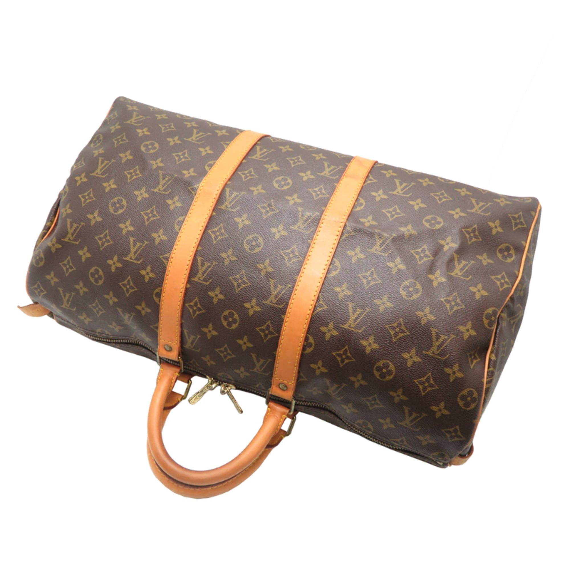 Louis Vuitton Louis Vuitton Keepall 50 Boston Bag for Men and Women, M41426 (Discontinued) Monogram Brown Size ONE SIZE - 4 Thumbnail
