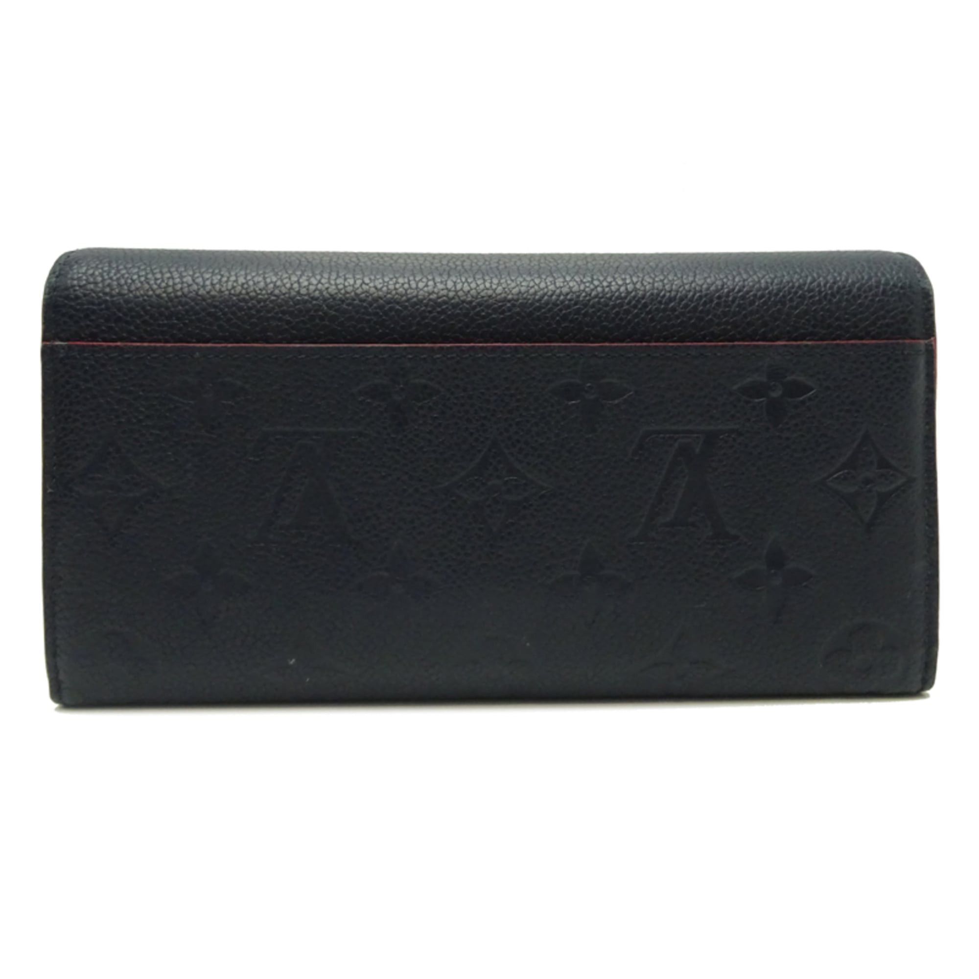 Louis Vuitton Louis Vuitton Portefeuille Sarah (Faulty Button) Women's Long Wallet M62125 (Discontinued) Monogram Empreinte Marine Rouge (Navy Red) Size ONE SIZE - 2 Thumbnail