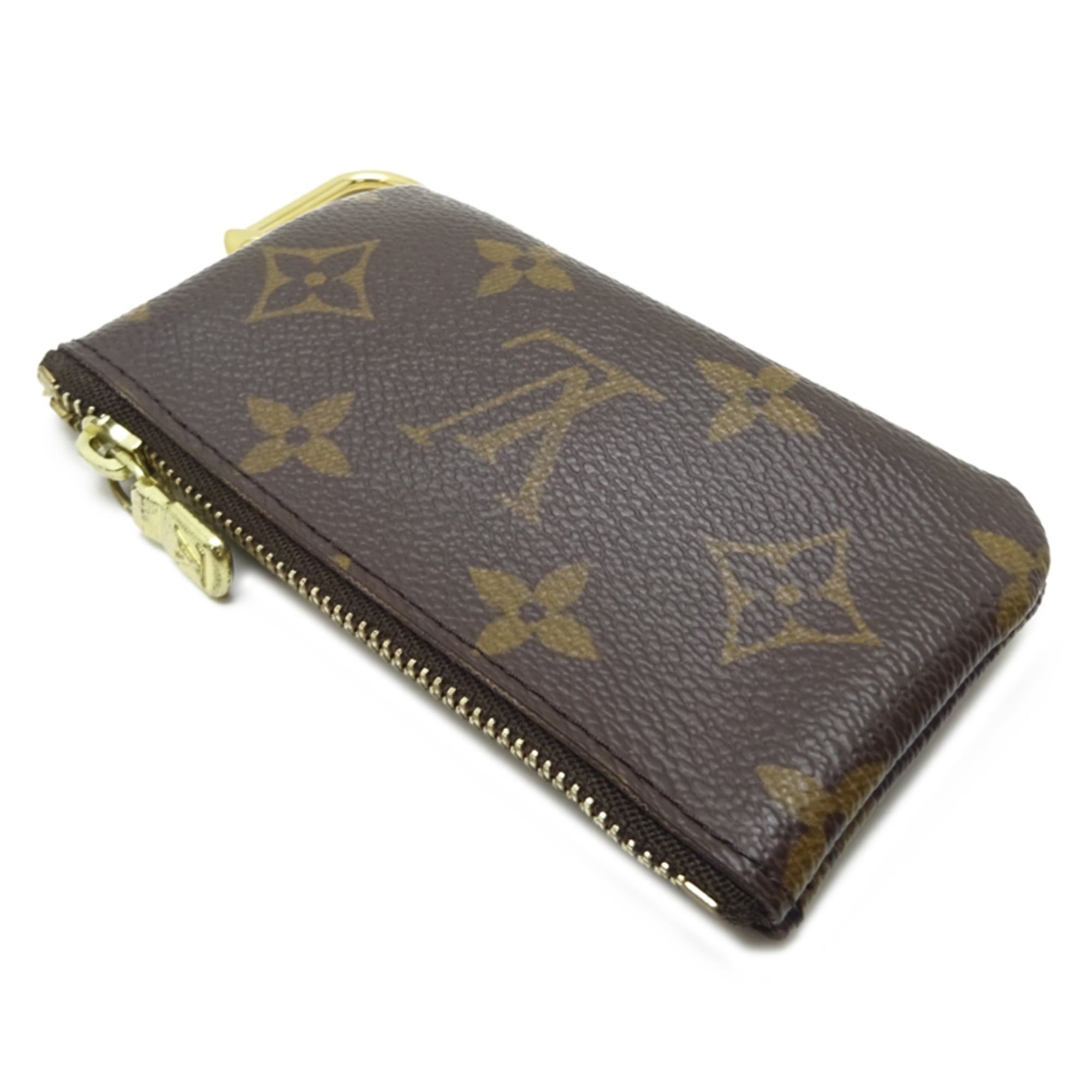 Louis Vuitton Louis Vuitton Pochette Cle Women's/Men's Wallet/Coin Case M62650 Monogram Brown Size ONE SIZE - 4 Thumbnail