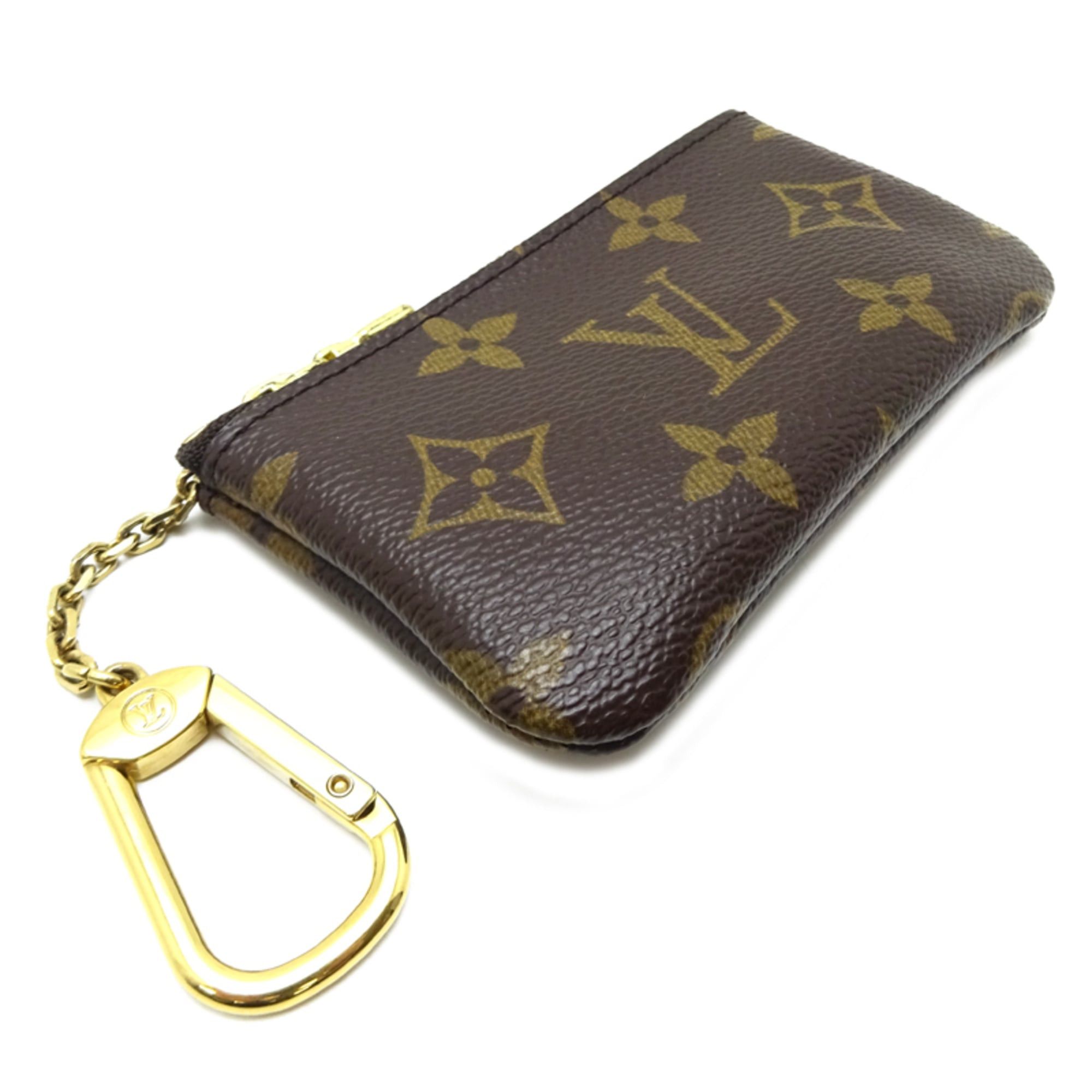 Louis Vuitton Louis Vuitton Pochette Cle Women's/Men's Wallet/Coin Case M62650 Monogram Brown Size ONE SIZE - 3 Thumbnail