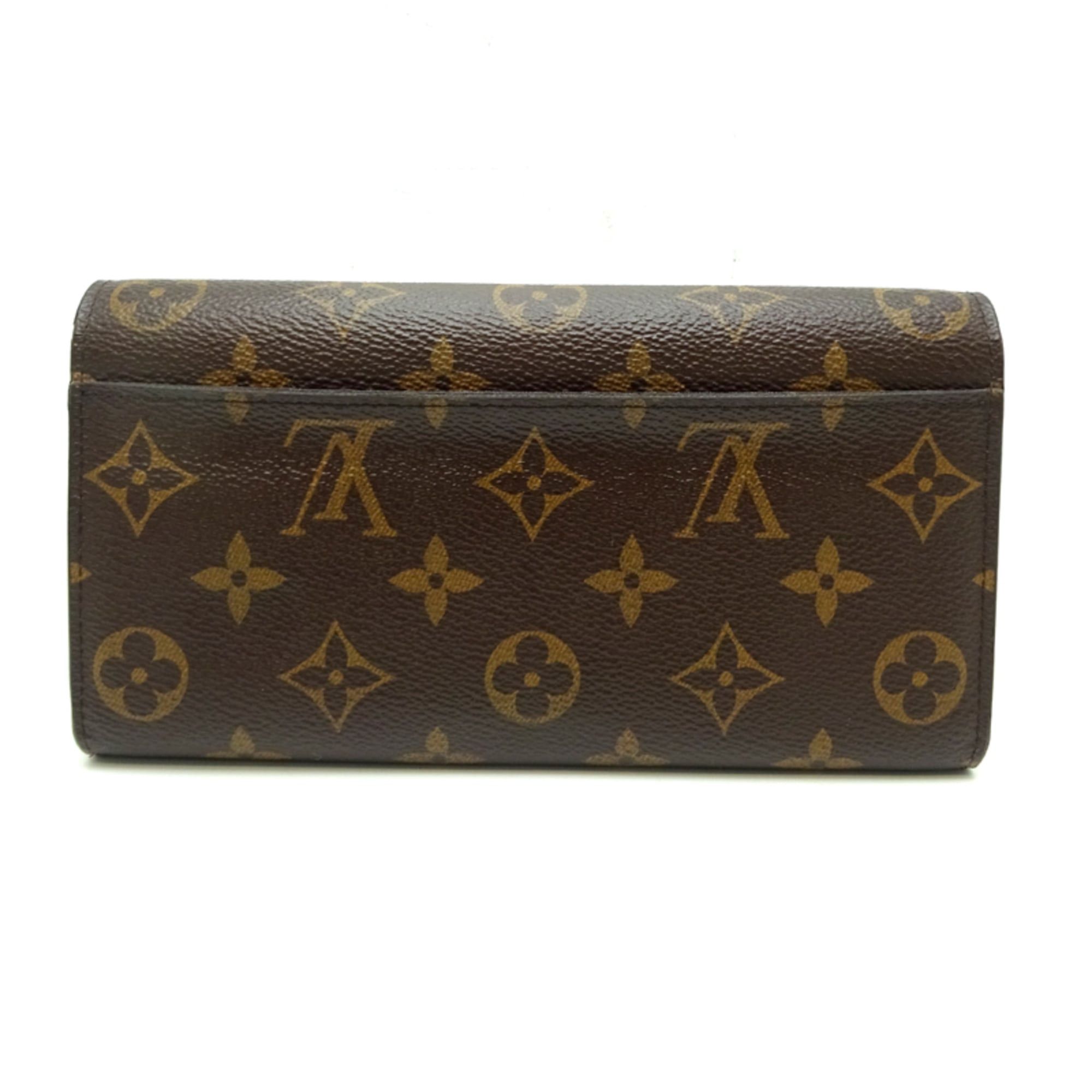 Louis Vuitton Louis Vuitton Portefeuille Sarah (fastening mechanism loosens) Women's and Men's Long Wallet M62234 (Discontinued) Monogram Fuchsia (Pink) Size ONE SIZE - 2 Thumbnail