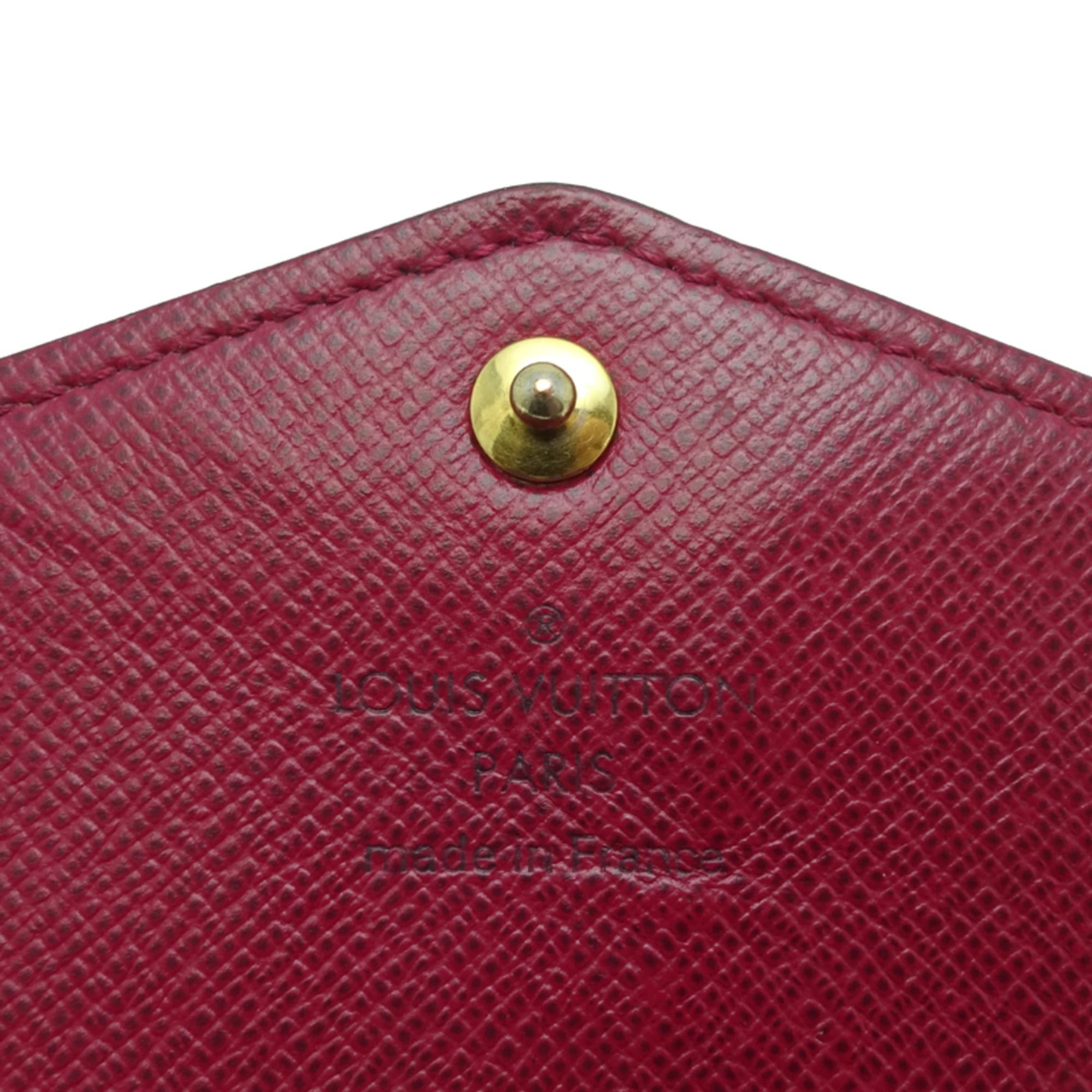 Louis Vuitton Louis Vuitton Portefeuille Sarah (fastening mechanism loosens) Women's and Men's Long Wallet M62234 (Discontinued) Monogram Fuchsia (Pink) Size ONE SIZE - 6 Thumbnail