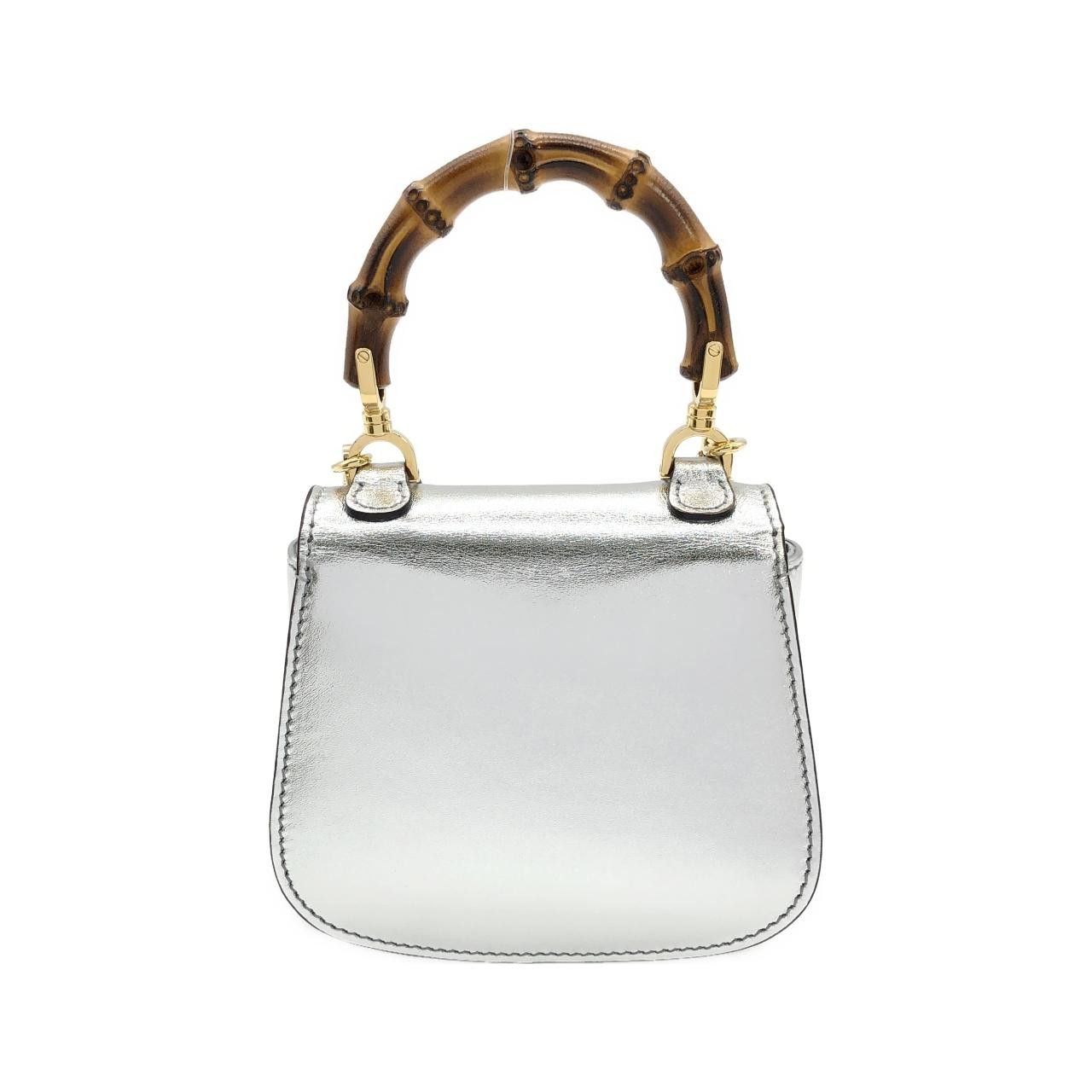 Gucci Gucci Gucci BAMBOO 1947 Laminated Leather Bag Leather Crossbody Bag 760246 1LD0G DUTY FREE for USA Size ONE SIZE - 2 Thumbnail