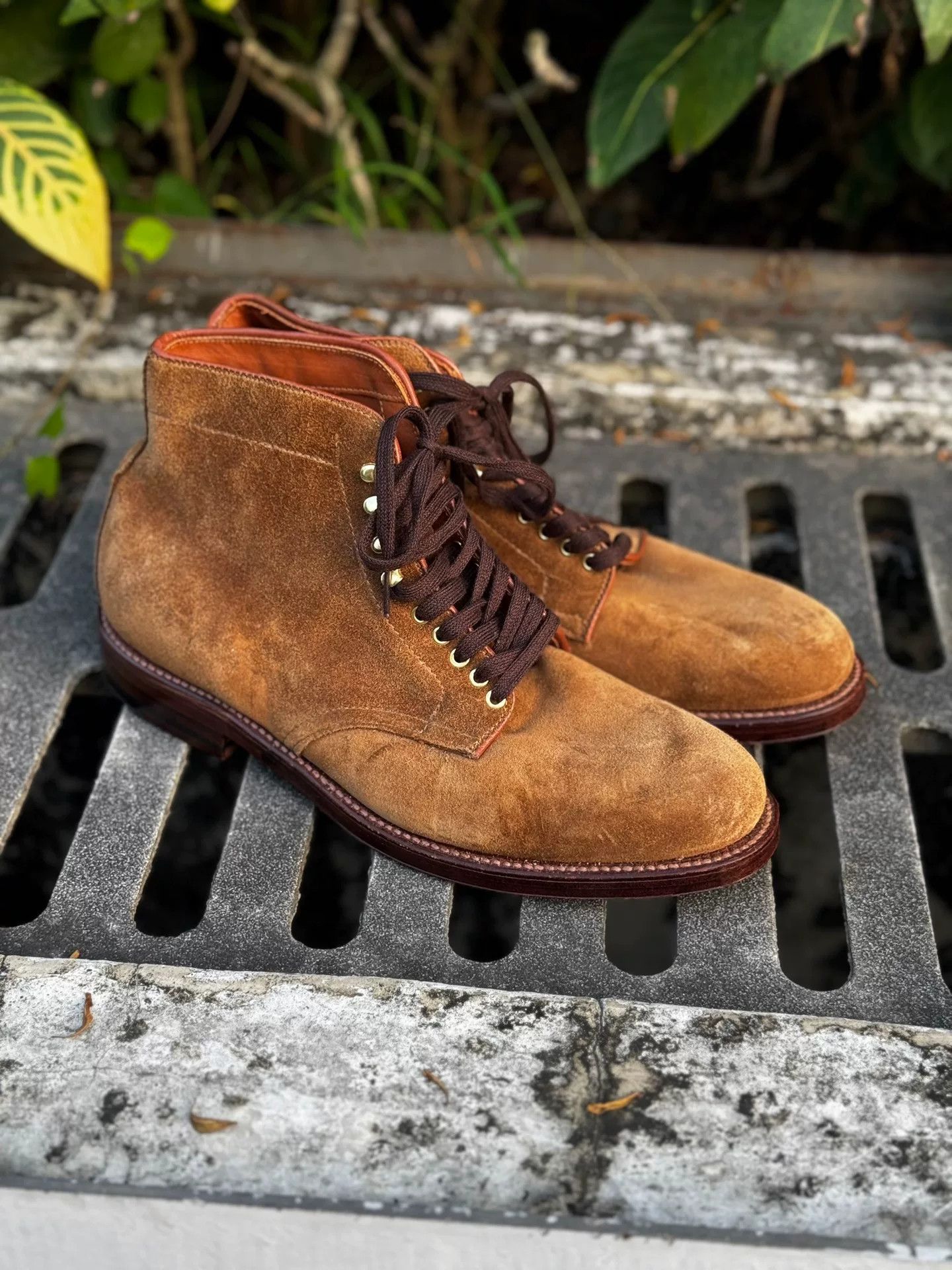 Alden Alden Plain Toe Suede Boot Size US 7.5 / EU 40-41 - 3 Thumbnail
