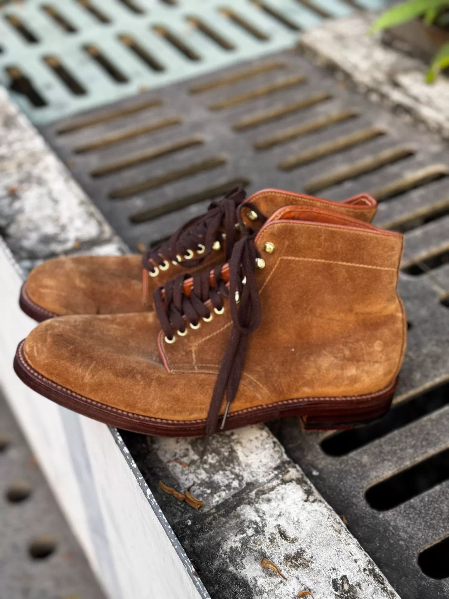 Alden Alden Plain Toe Suede Boot Size US 7.5 / EU 40-41 - 5 Thumbnail