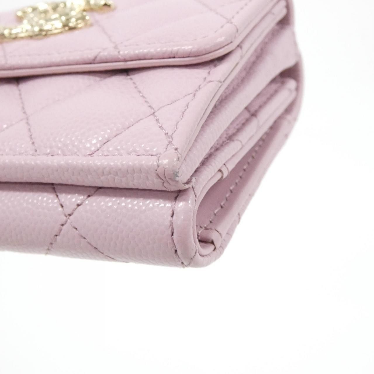 Chanel Chanel Chanel AP4084 Caviar Skin Wallet Leather Short Wallet AP4084 DUTY FREE for USA Size ONE SIZE - 3 Thumbnail