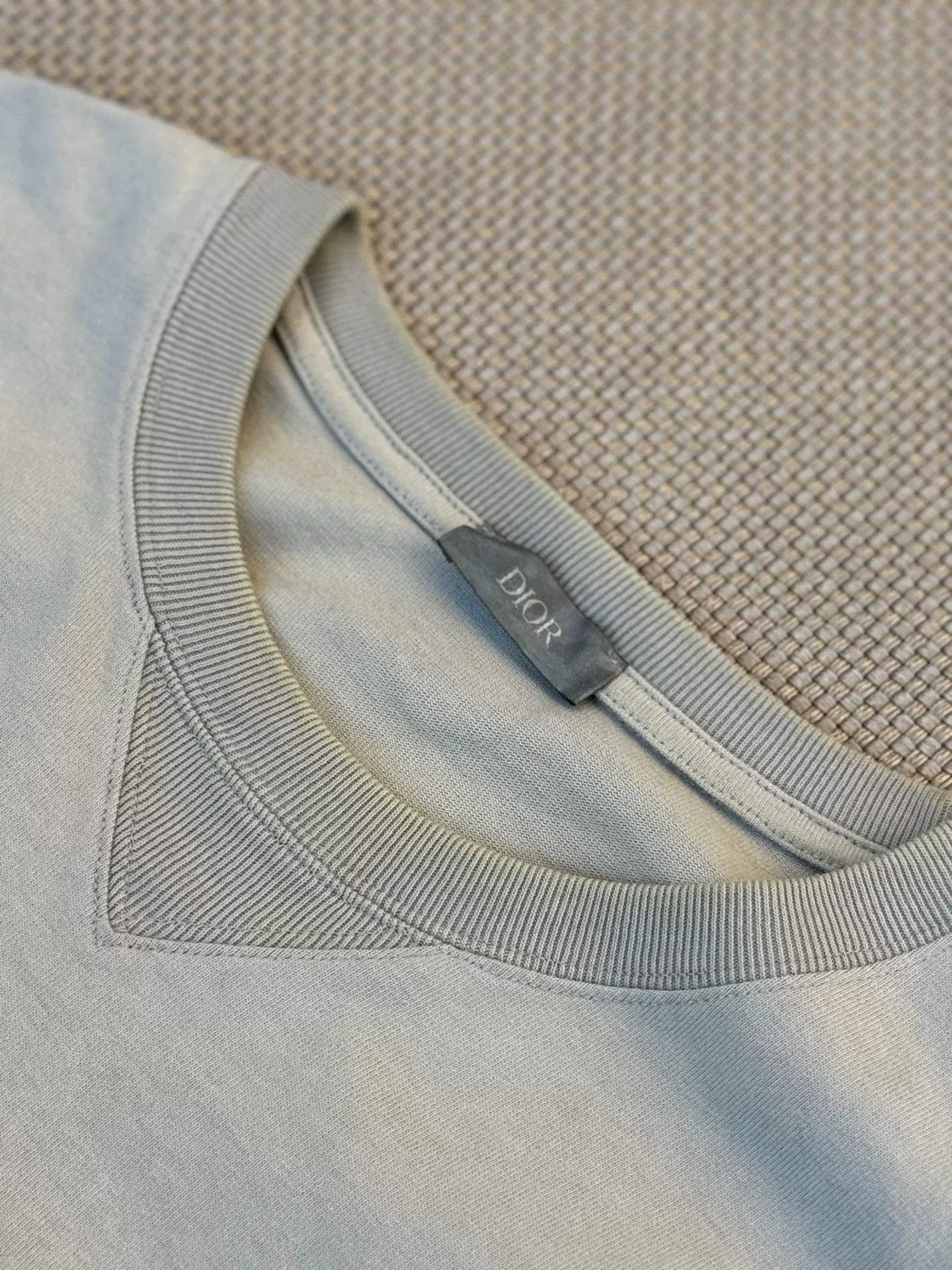 Dior Dior x AJ Embroidered Logo Gray Tee Size US XL / EU 56 / 4 - 3 Thumbnail