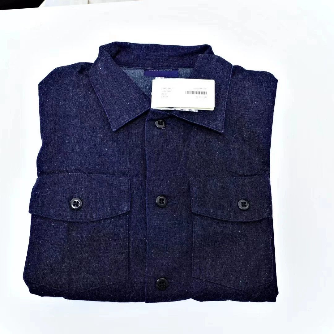 Descendant Descendants 16aw Indigo Denim Shirt Size US M / EU 48-50 / 2 - 6 Thumbnail