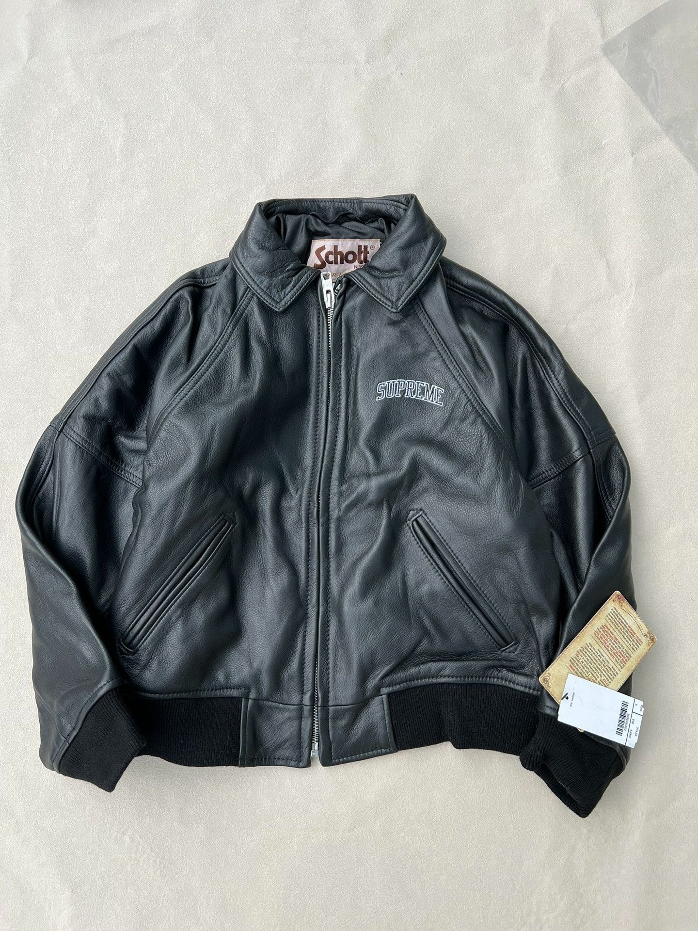 Schott Supreme x Schott 8 Graffiti Leather Jacket Size US S / EU 44-46 / 1 - 2 Thumbnail