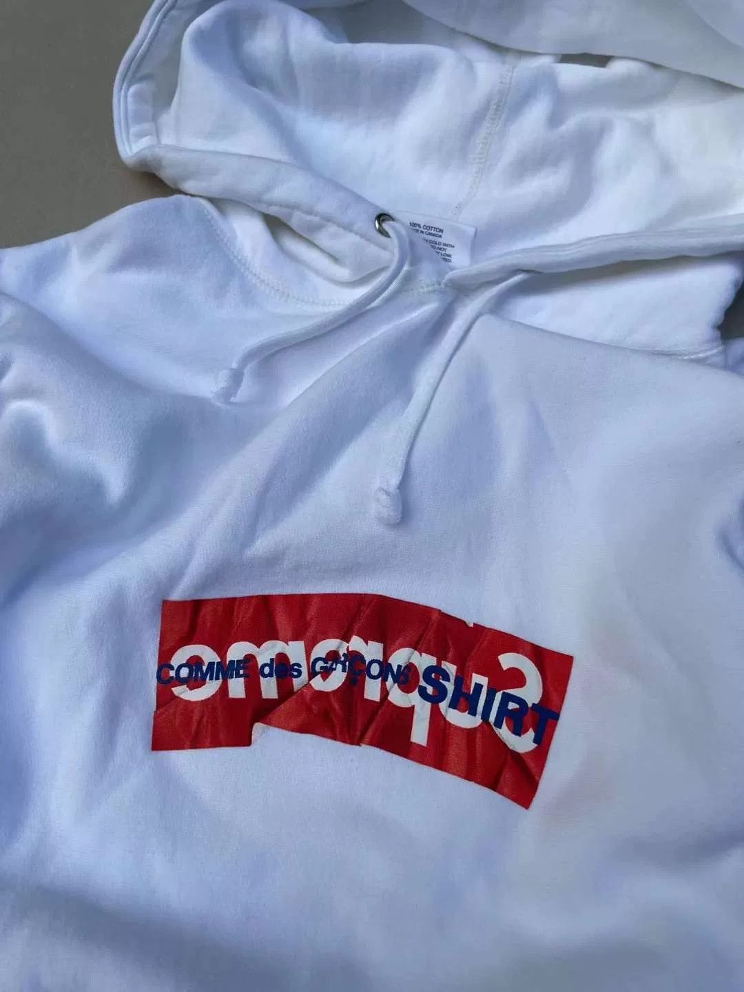 Supreme Supreme CDG 17FW Box Logo Hoodie Size US XL / EU 56 / 4 - 7 Thumbnail