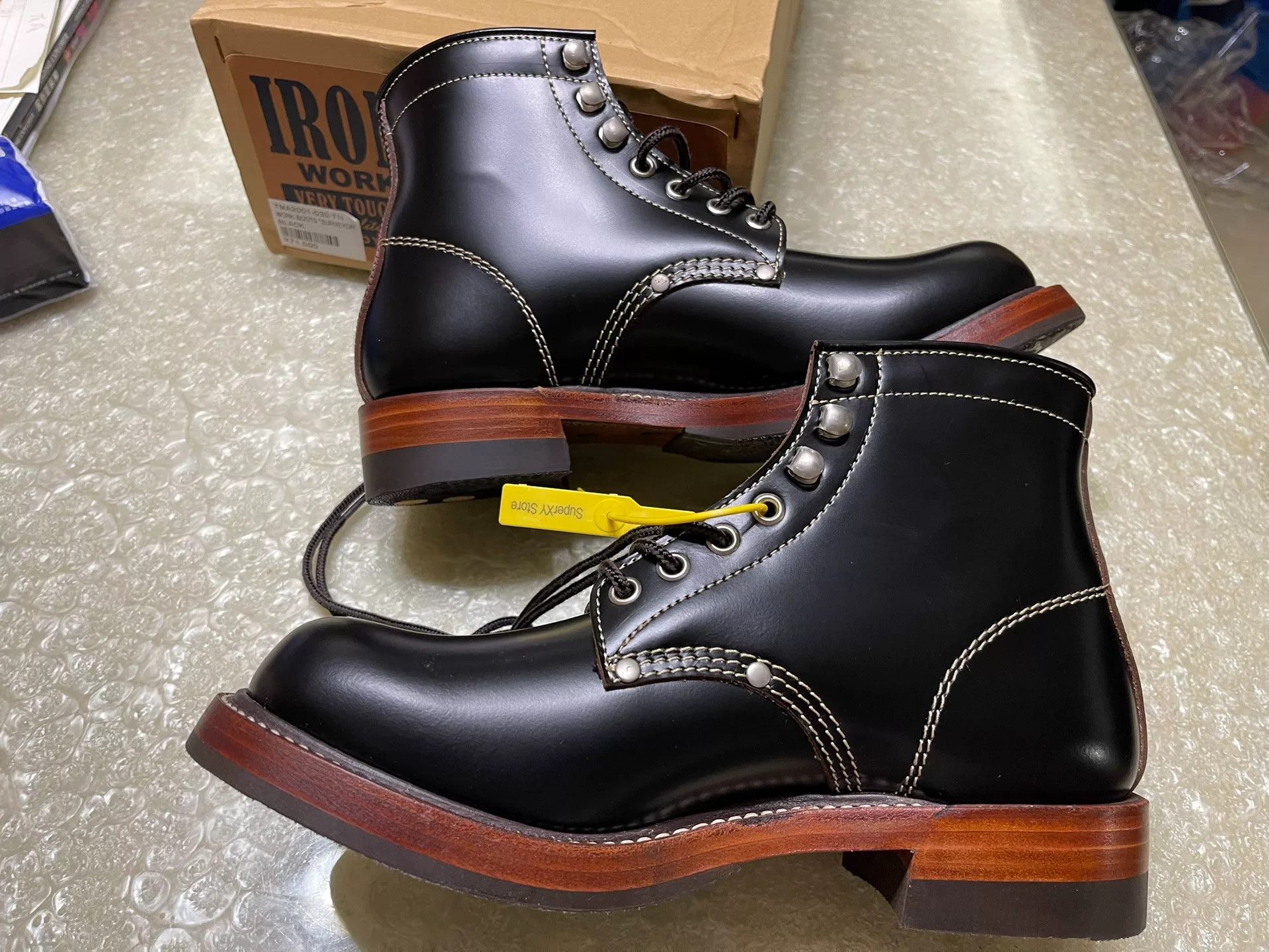 TOYS McCOY Toys McCoy Japanese Leather Work Boots TMA2001 Size US 7.5 / EU 40-41 - 5 Thumbnail