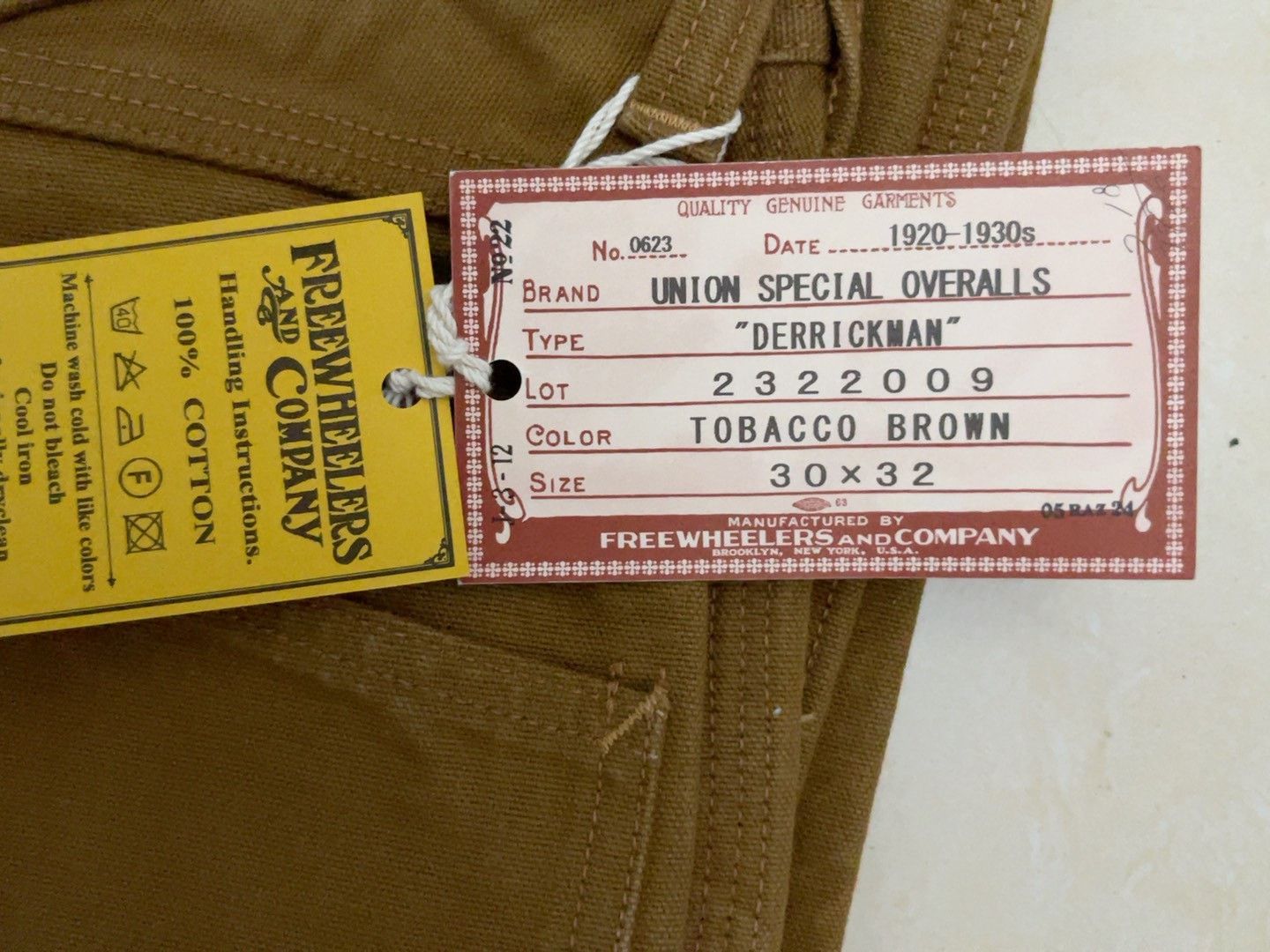 Freewheelers FREEWHEELERS UNION SPECIAL DERRICKMAN Work Pants Size US 30 / EU 46 - 2 Thumbnail