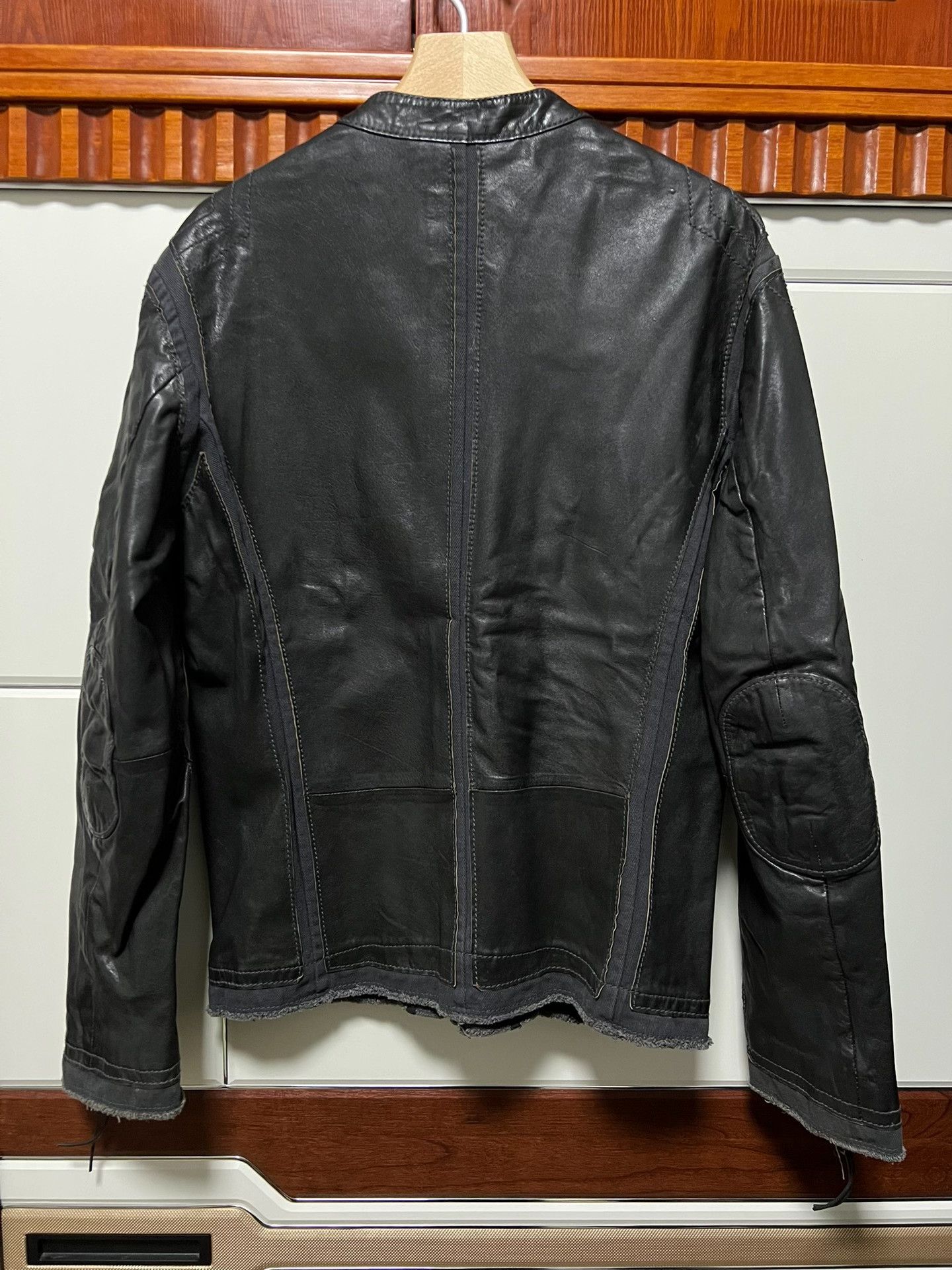 Diesel Diesel Vintage Leather Denim Sheepskin Jacket Size US L / EU 52-54 / 3 - 2 Thumbnail