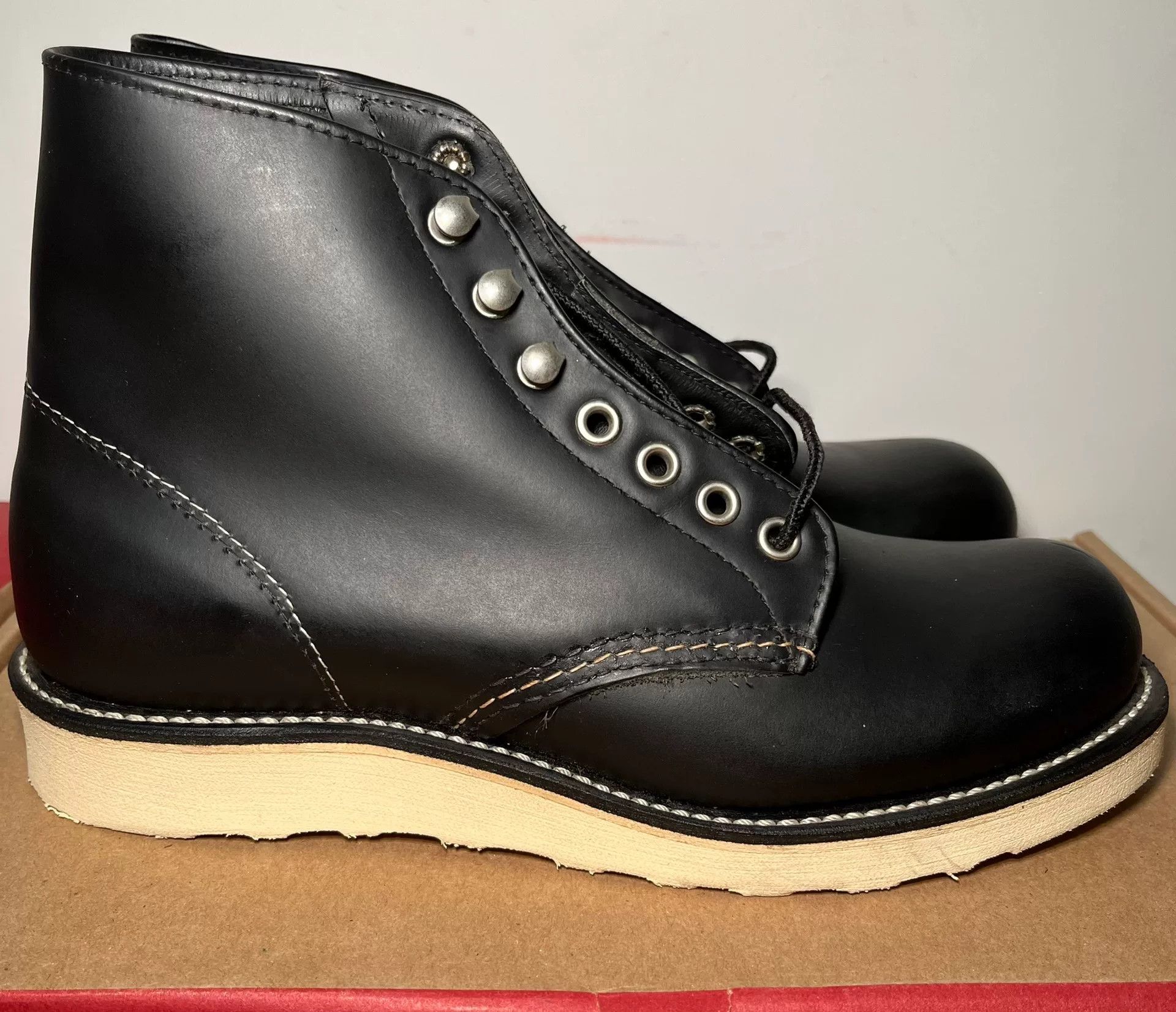 Red Wing Redwing 8165 Work Boots Size US 5.5 / EU 38 - 3 Thumbnail