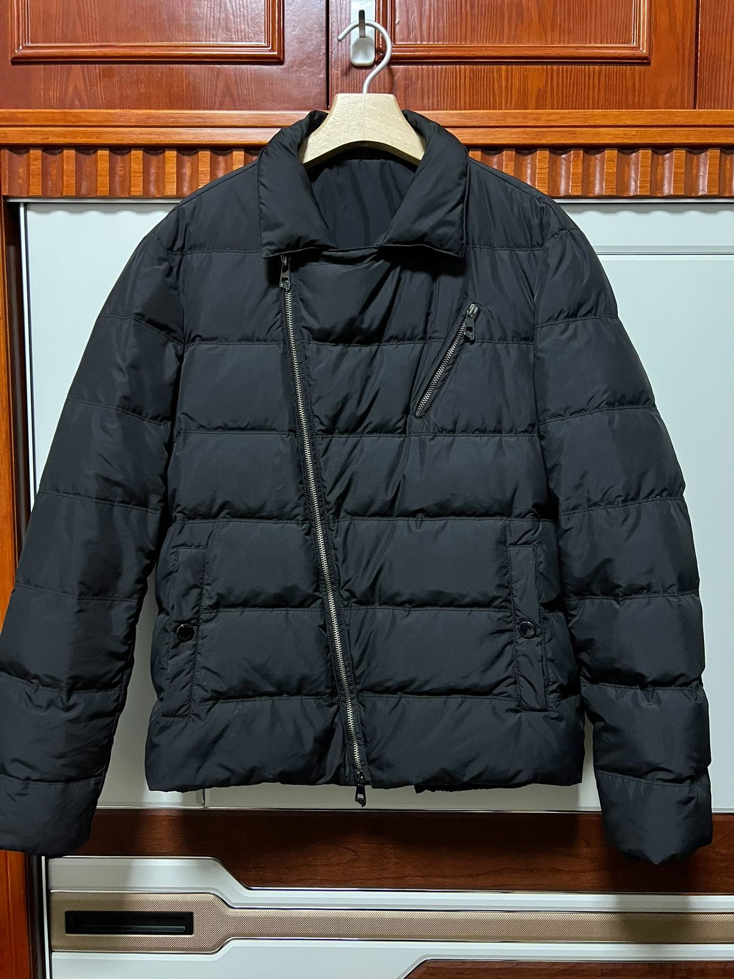 Versace VERSACE Men's Biker Zip Down Jacket Size US M / EU 48-50 / 2 - 2 Thumbnail